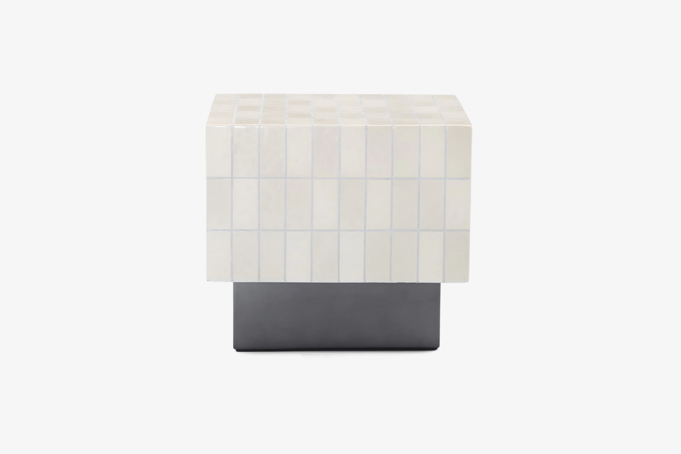 Ferris Outdoor End Table White