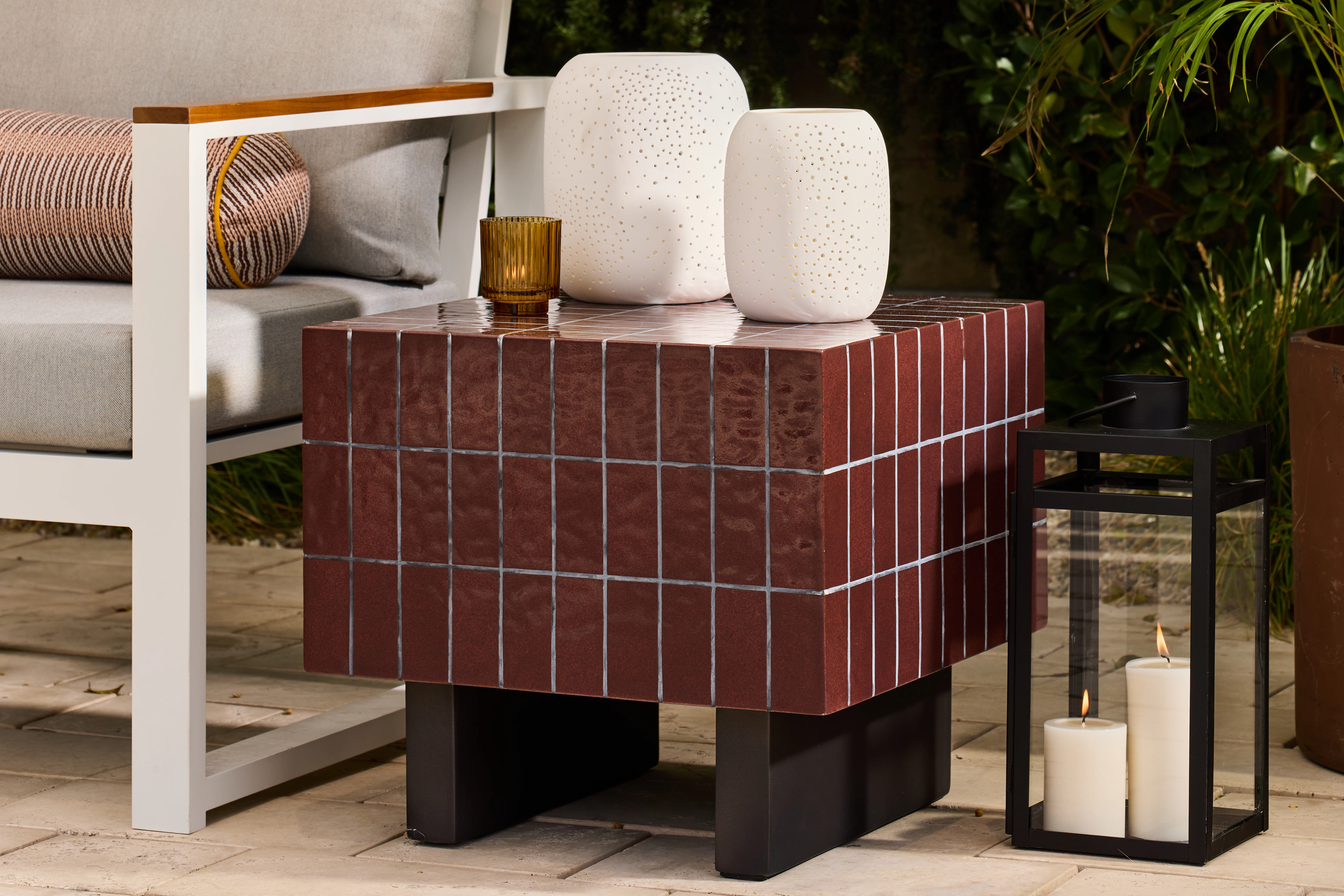 Ojai Outdoor Armless Loveseat