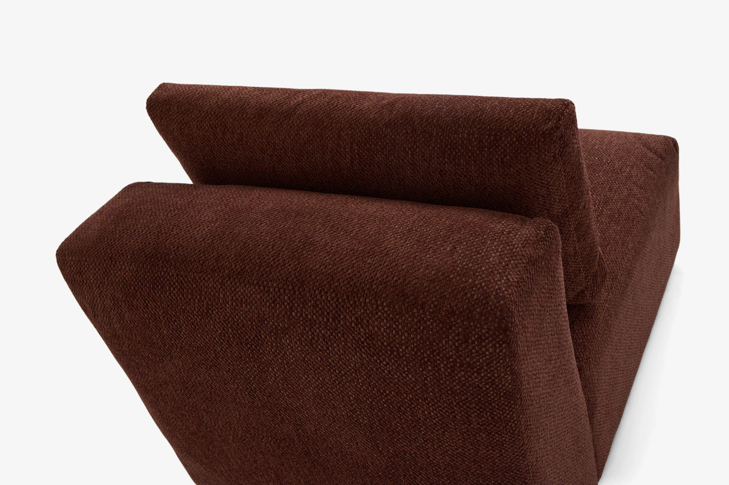 Laine Armless Chair Telly Garnet
