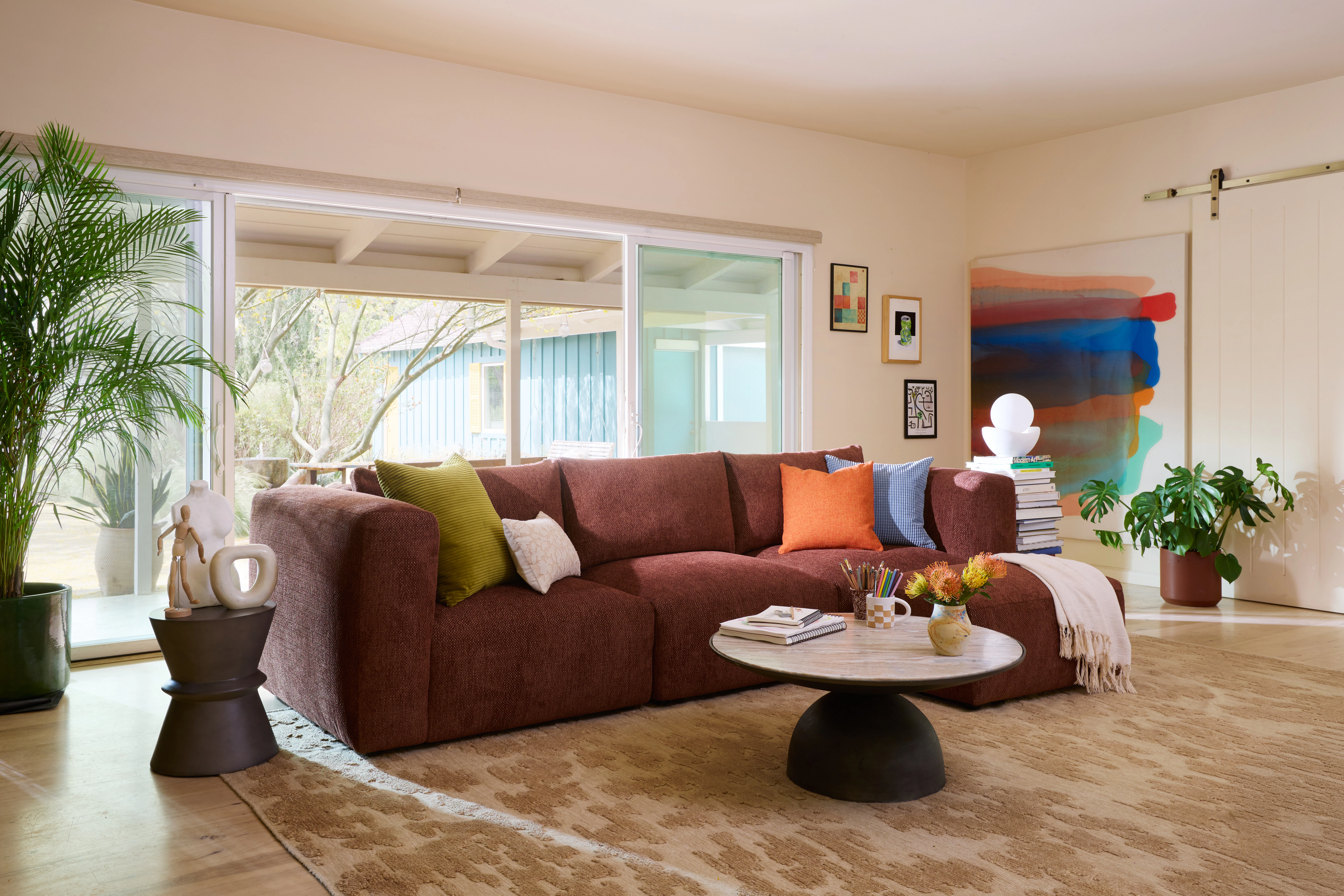 Laine Modular Sectional Telly Garnet