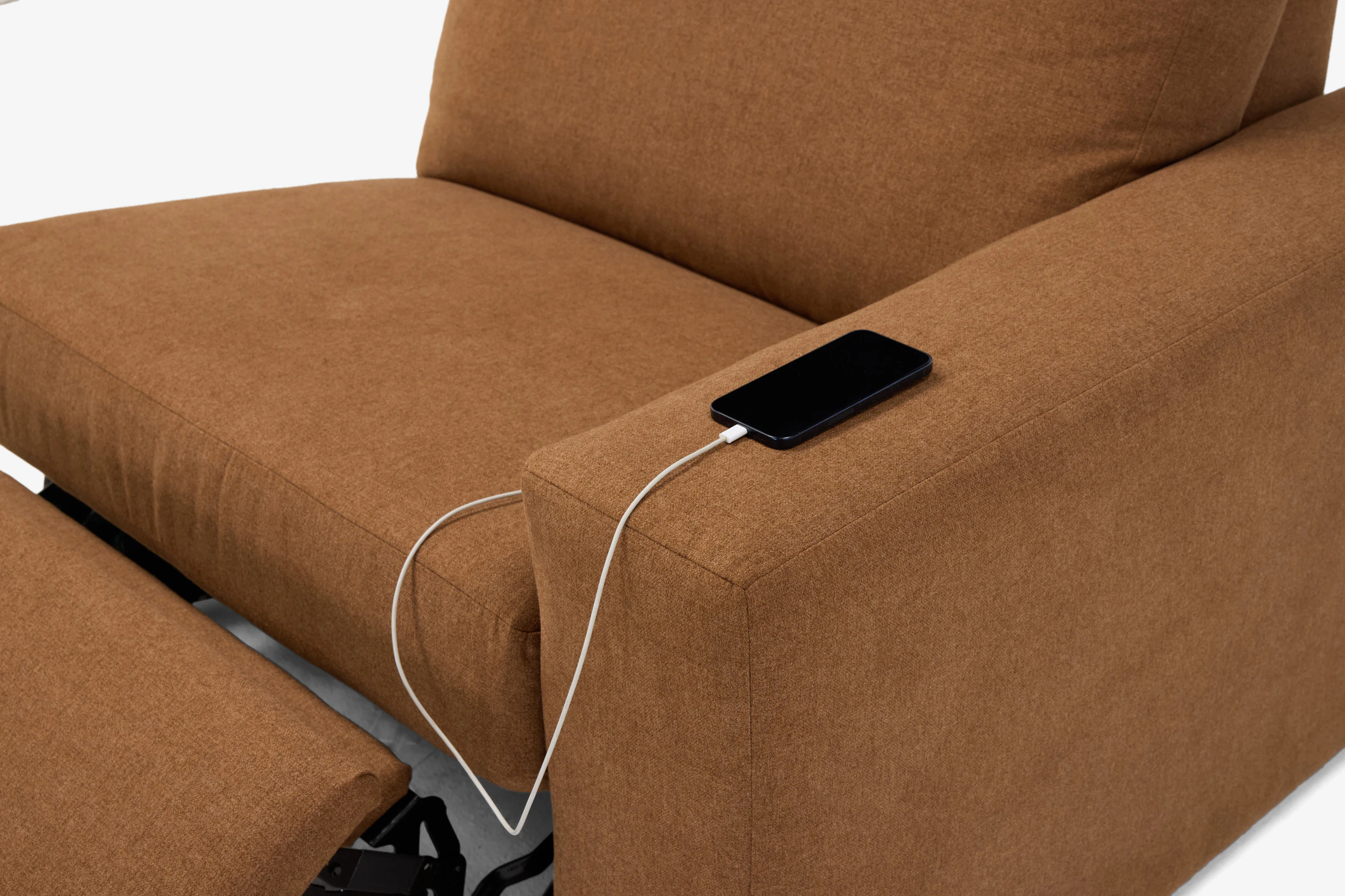 Arlo Single Arm Chair Power RAF Faithful Mocha