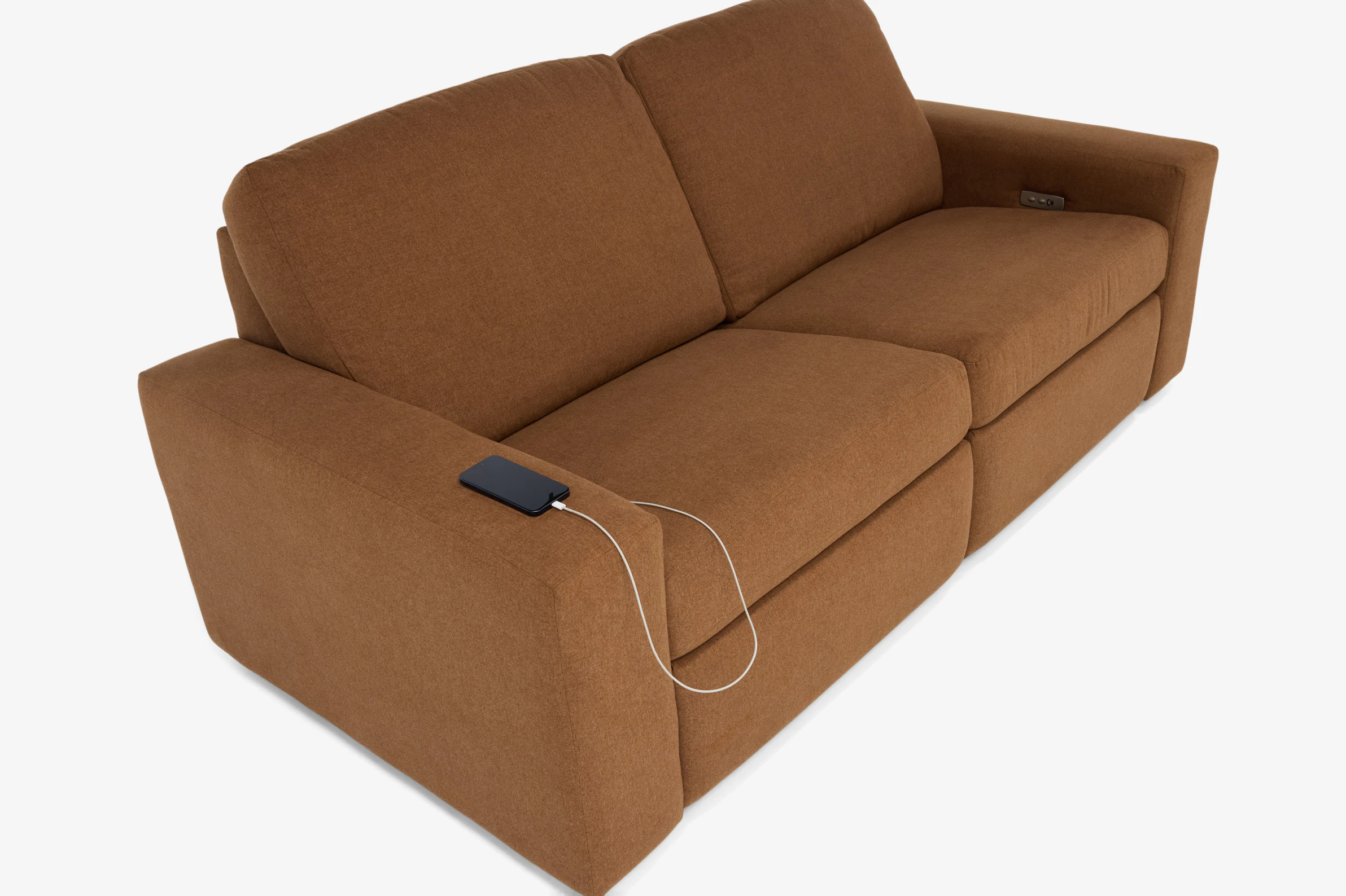 Arlo Modular Reclining%202 Piece Sofa power) Faithful Mocha
