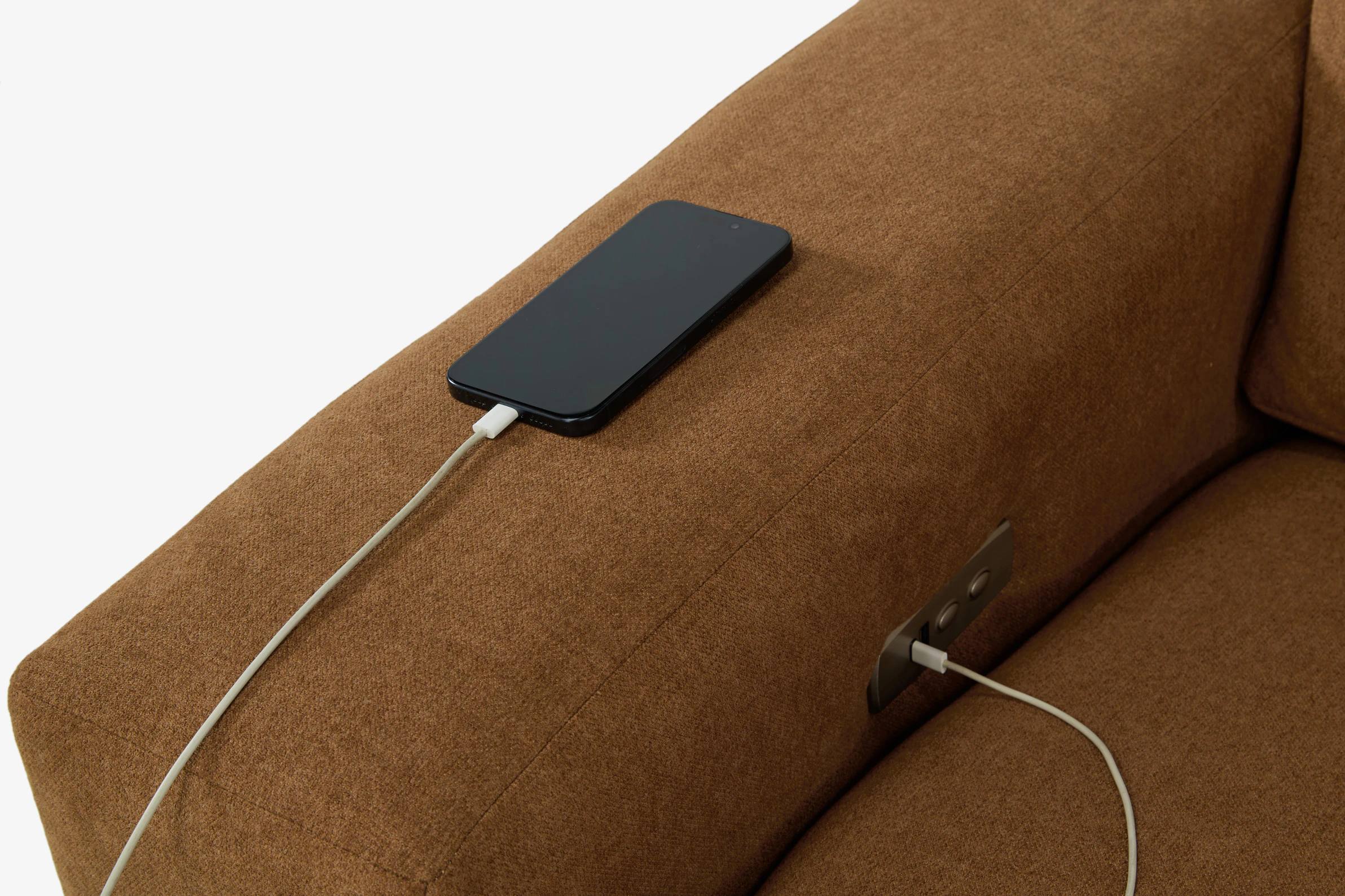Arlo Modular Reclining Piece Sofa power) Faithful Mocha