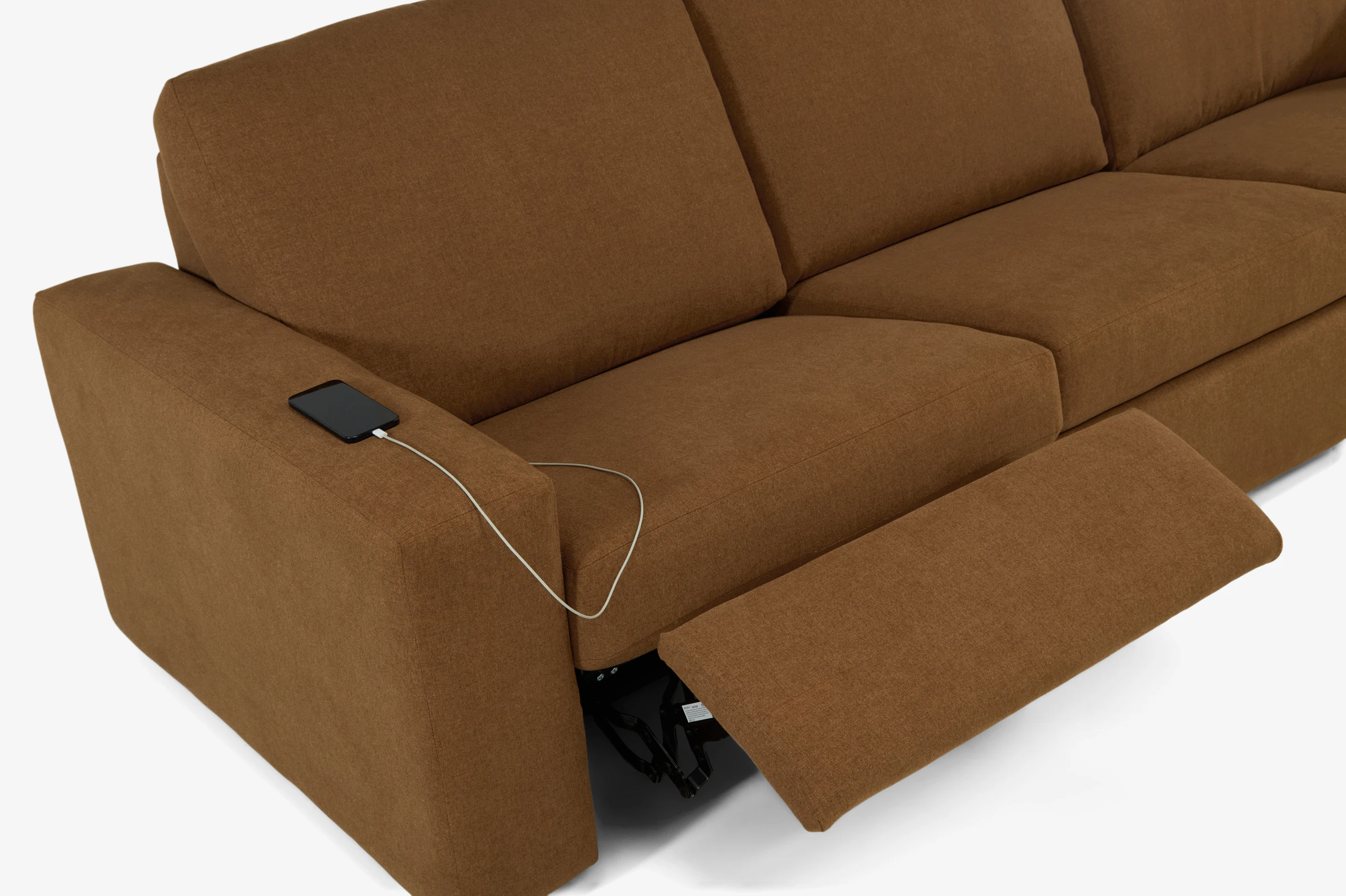 Arlo Modular Reclining Piece Sofa power) Faithful Mocha