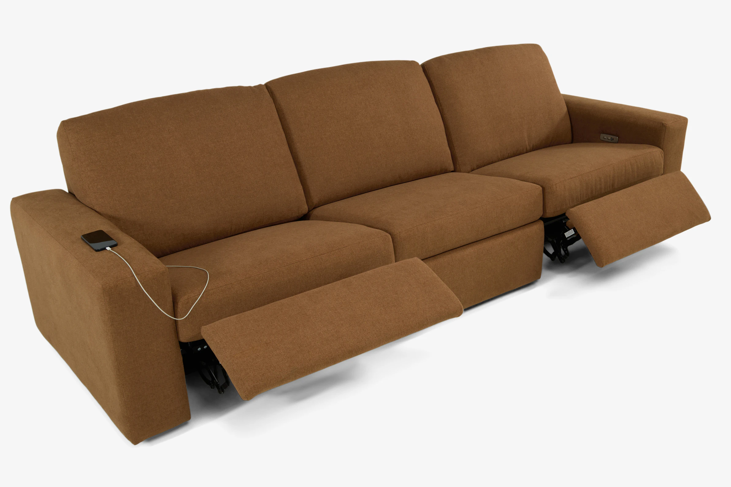 Arlo Modular Reclining Piece Sofa power) Faithful Mocha