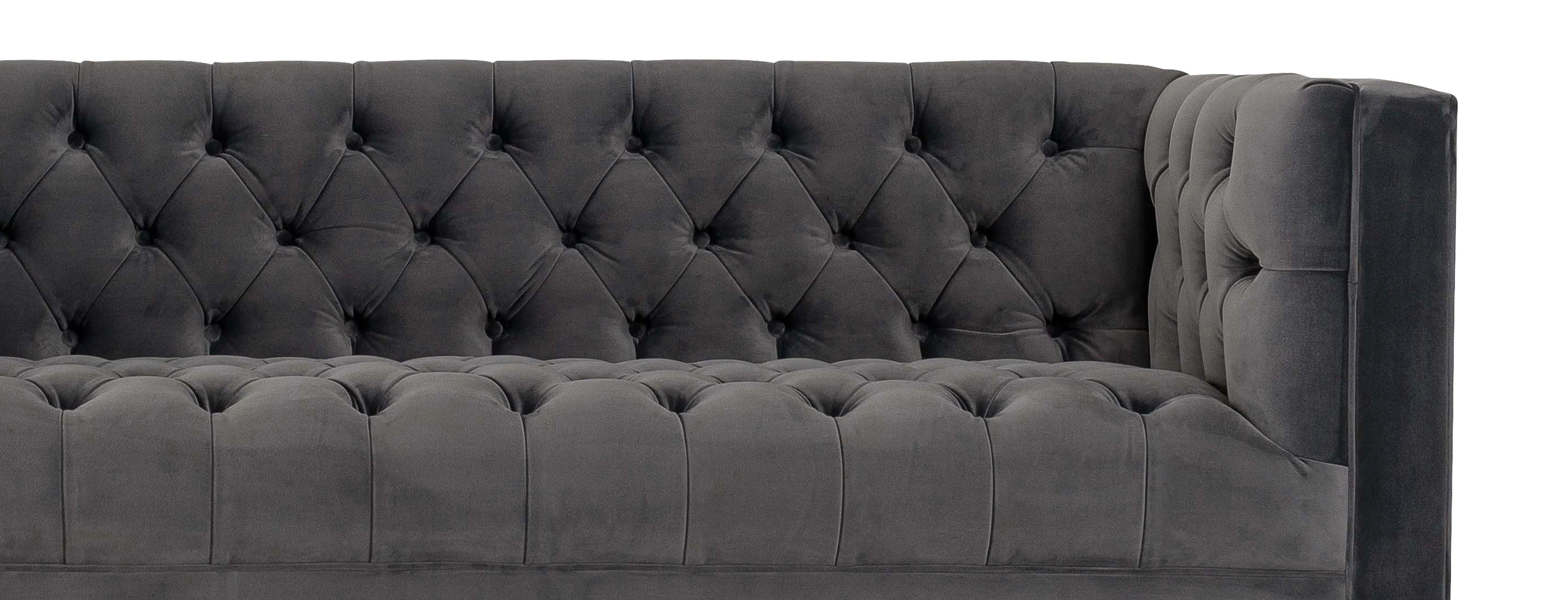 Welles sofa royale gunmetal walnut lastudio