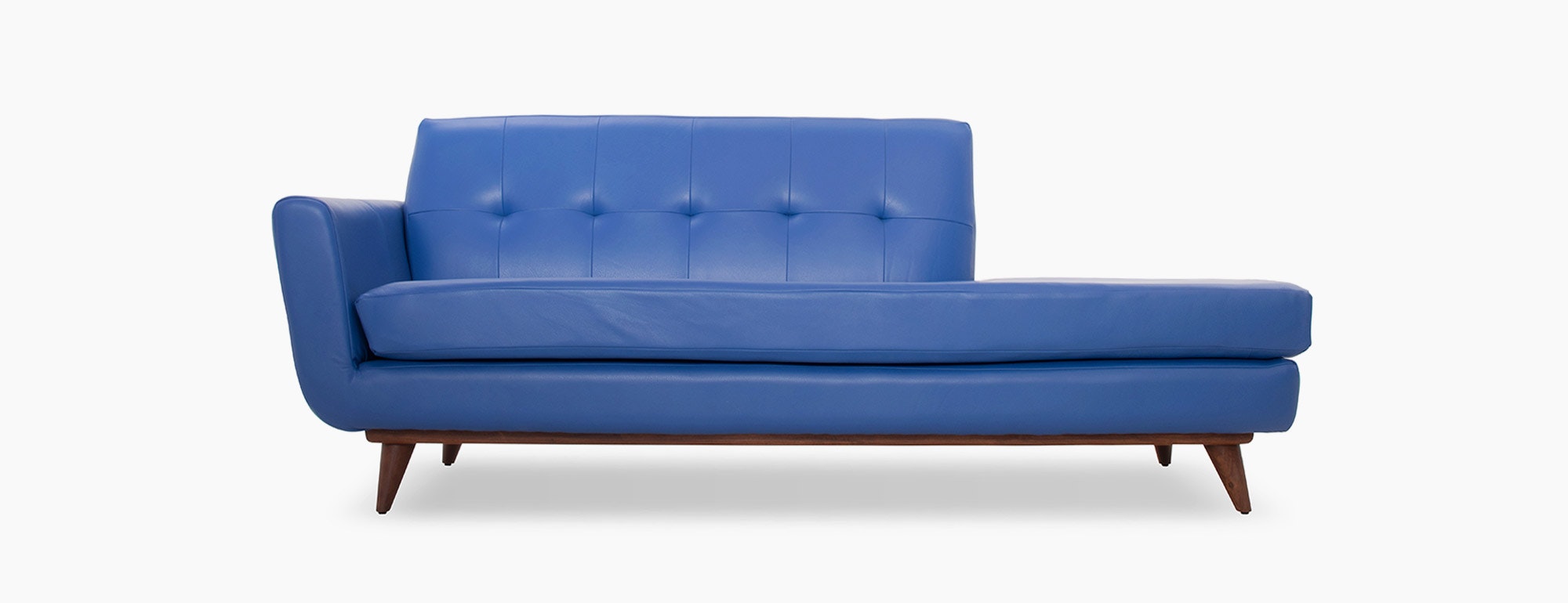 Hughes Leather Chaise Joybird - Shown In Brighton Matisse Leather hughes leather chaise joybird - shown in brighton matisse leather