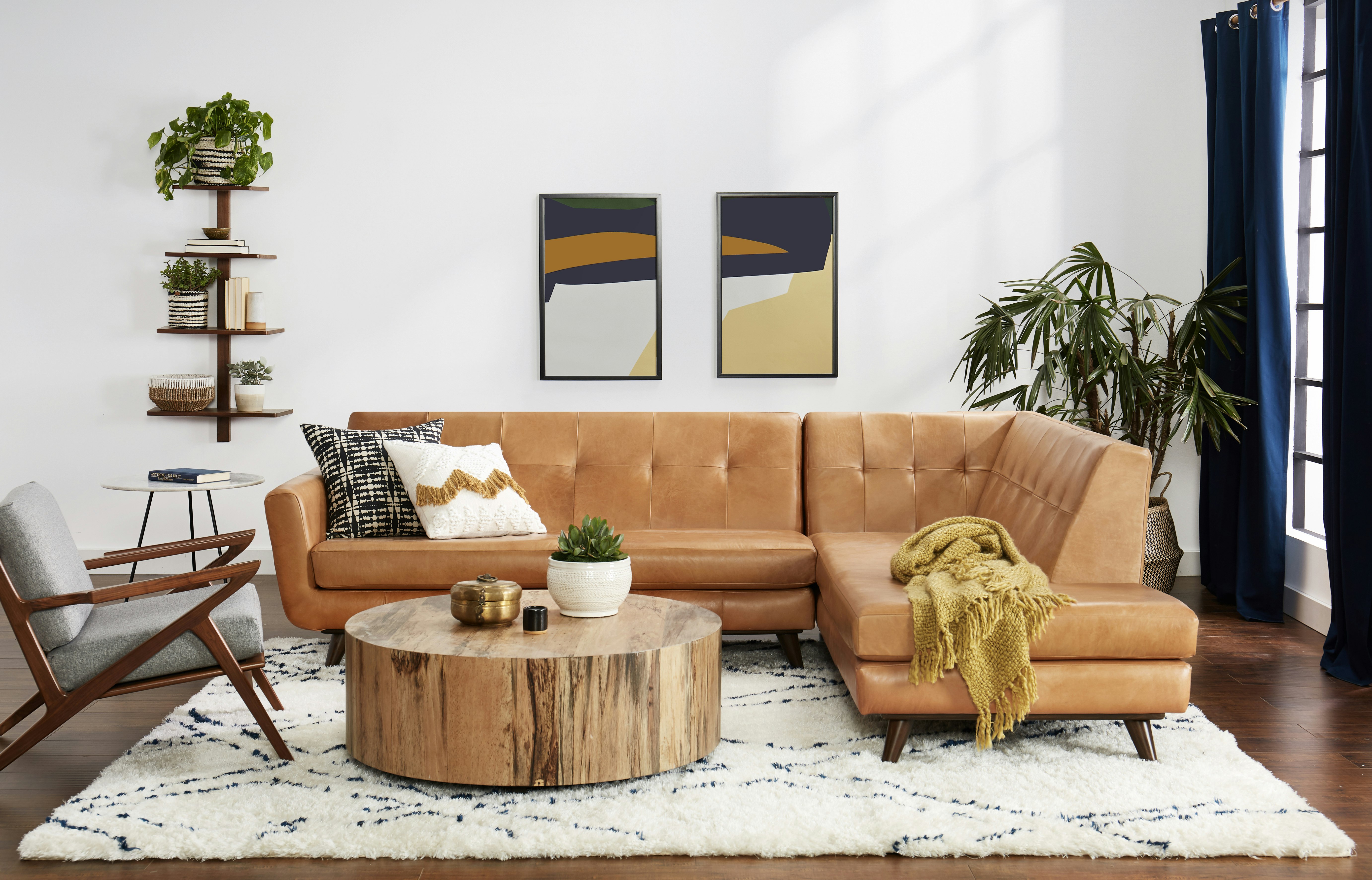 Joybird leather deals sectional