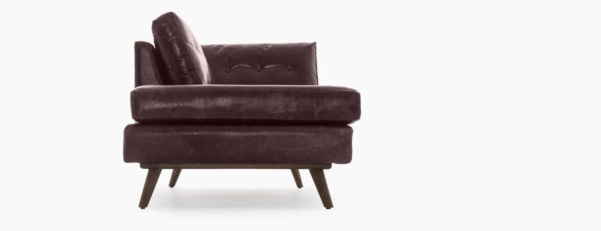 hero hopson leather bumper chaise