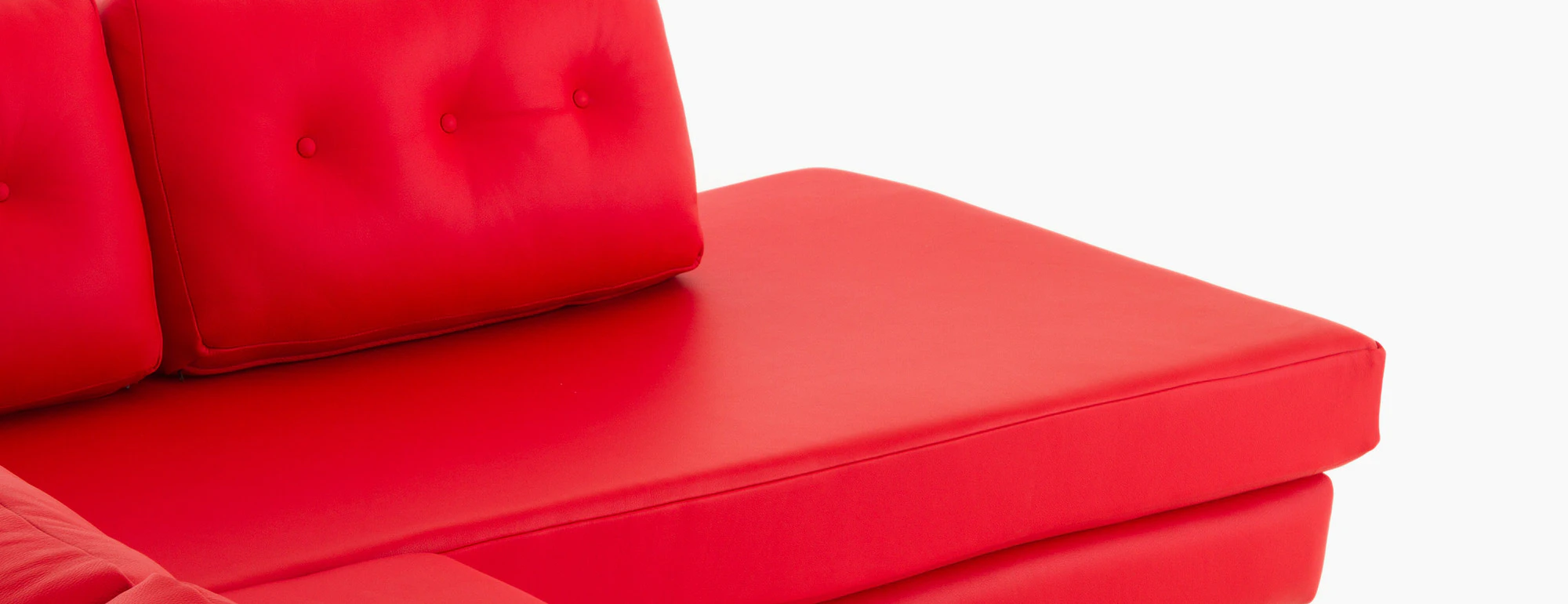 hero hopson leather sectional with bumper