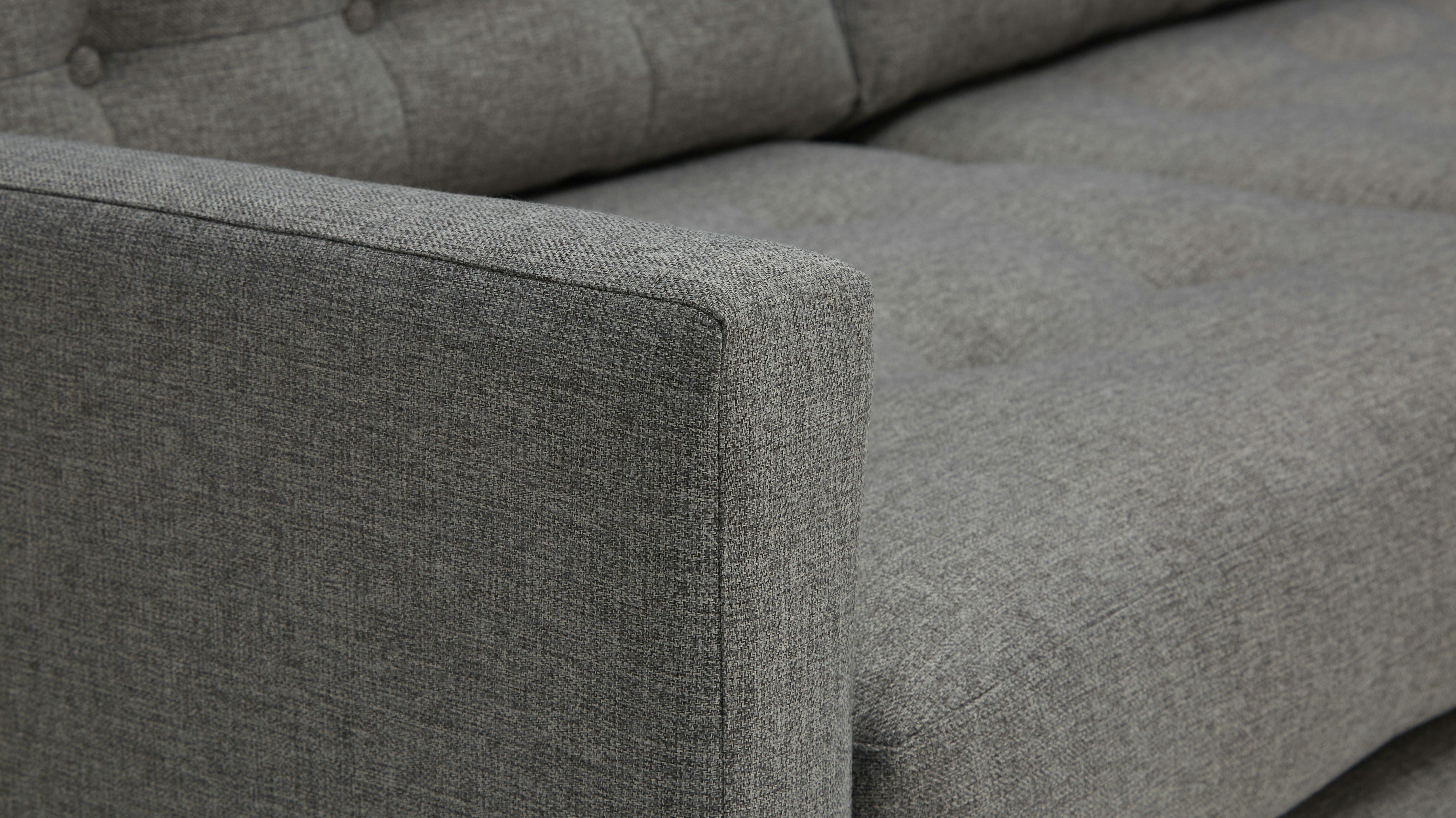 Eliot Sectional With Bumper Taylor Felt Grey