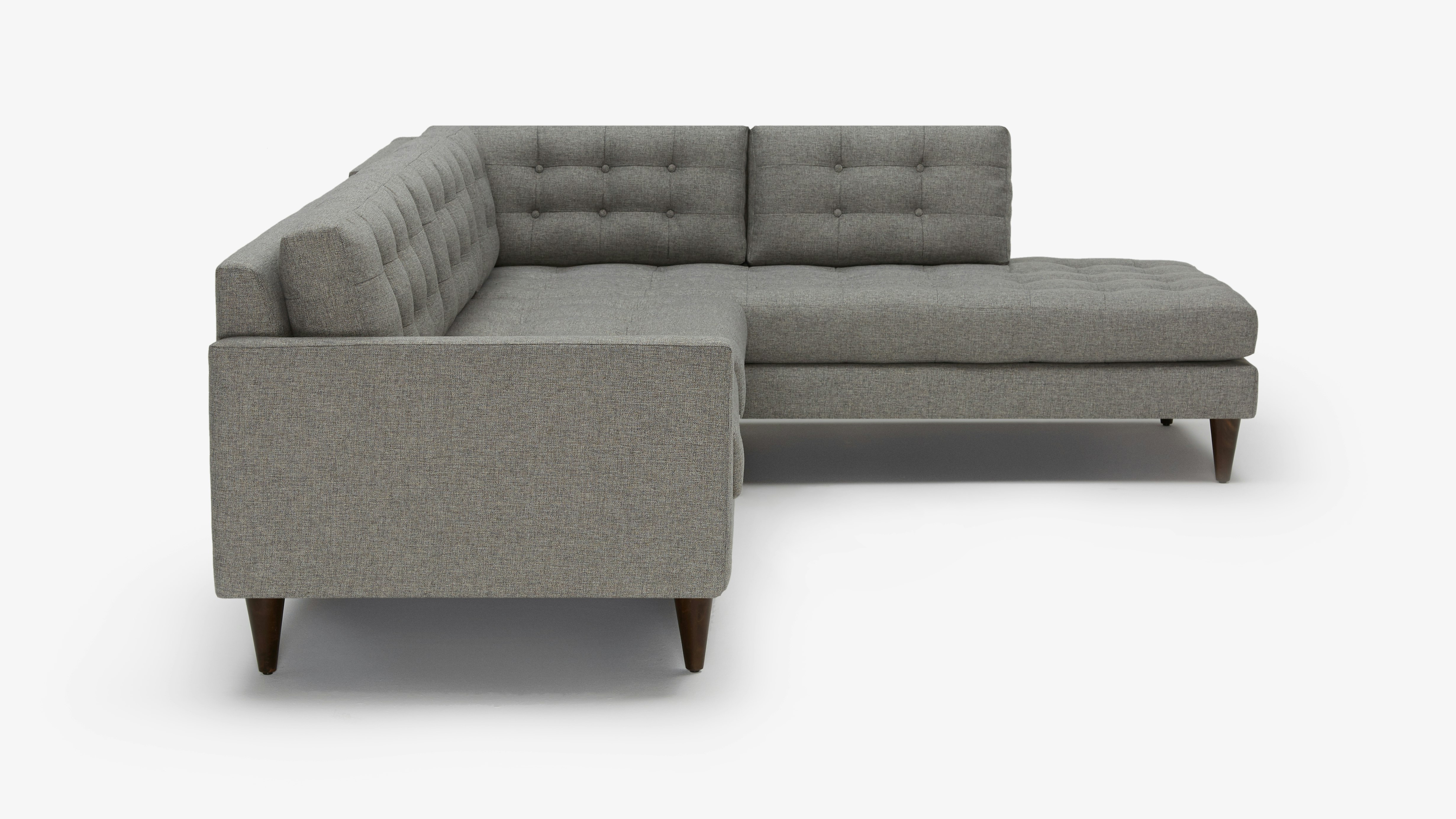 Eliot Sectional With Bumper Taylor Felt Grey