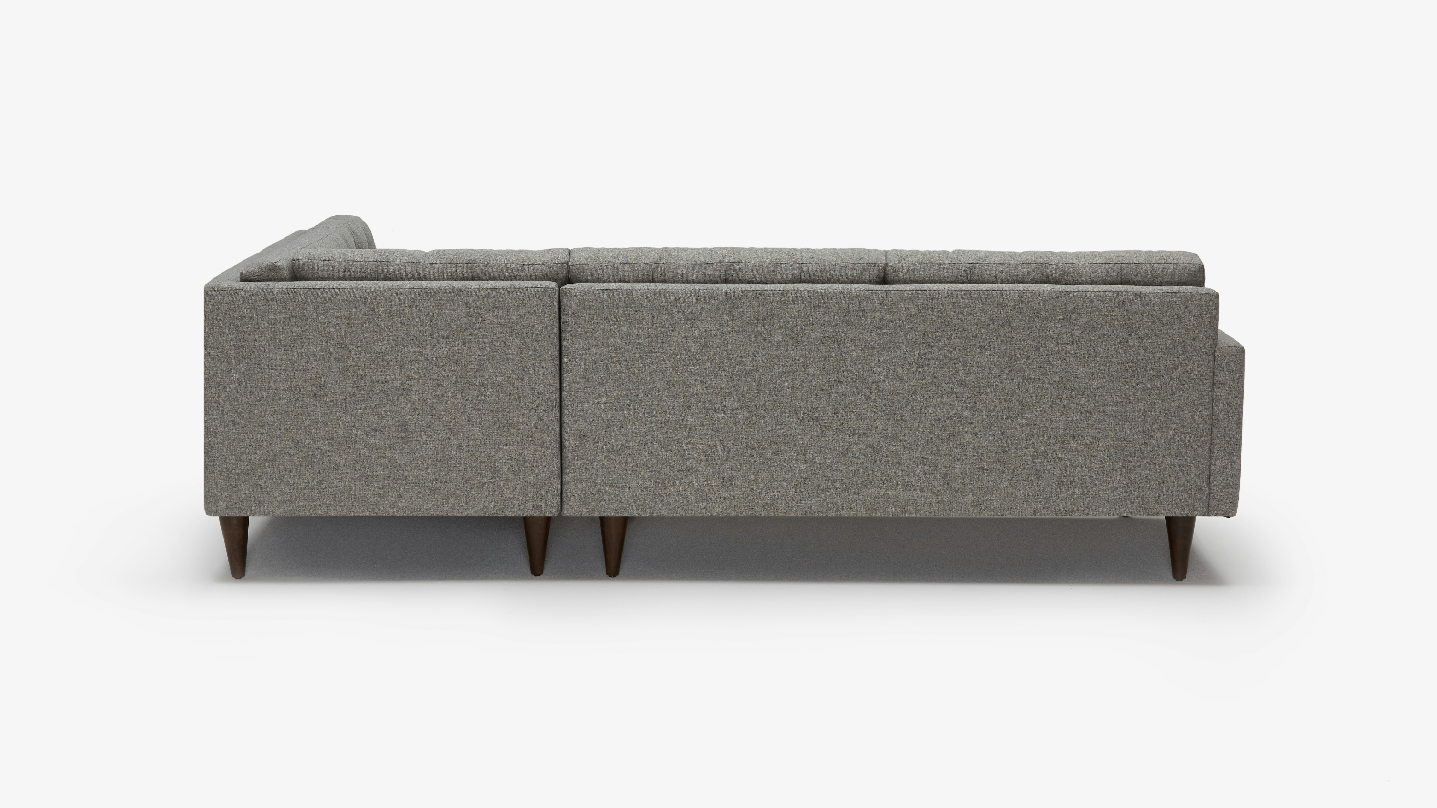Eliot Sectional With Bumper Taylor Felt Grey