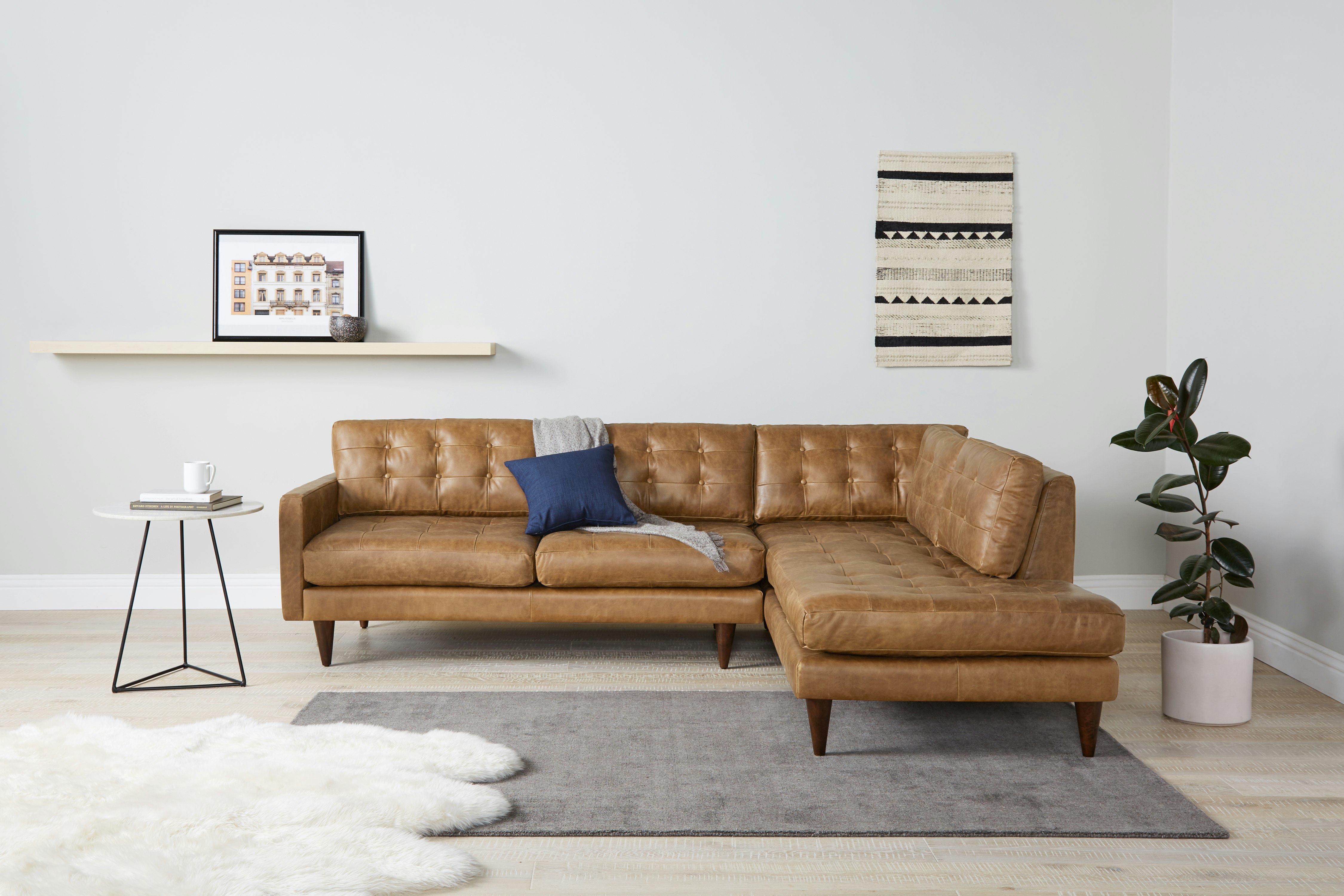 Joybird eliot leather deals sofa