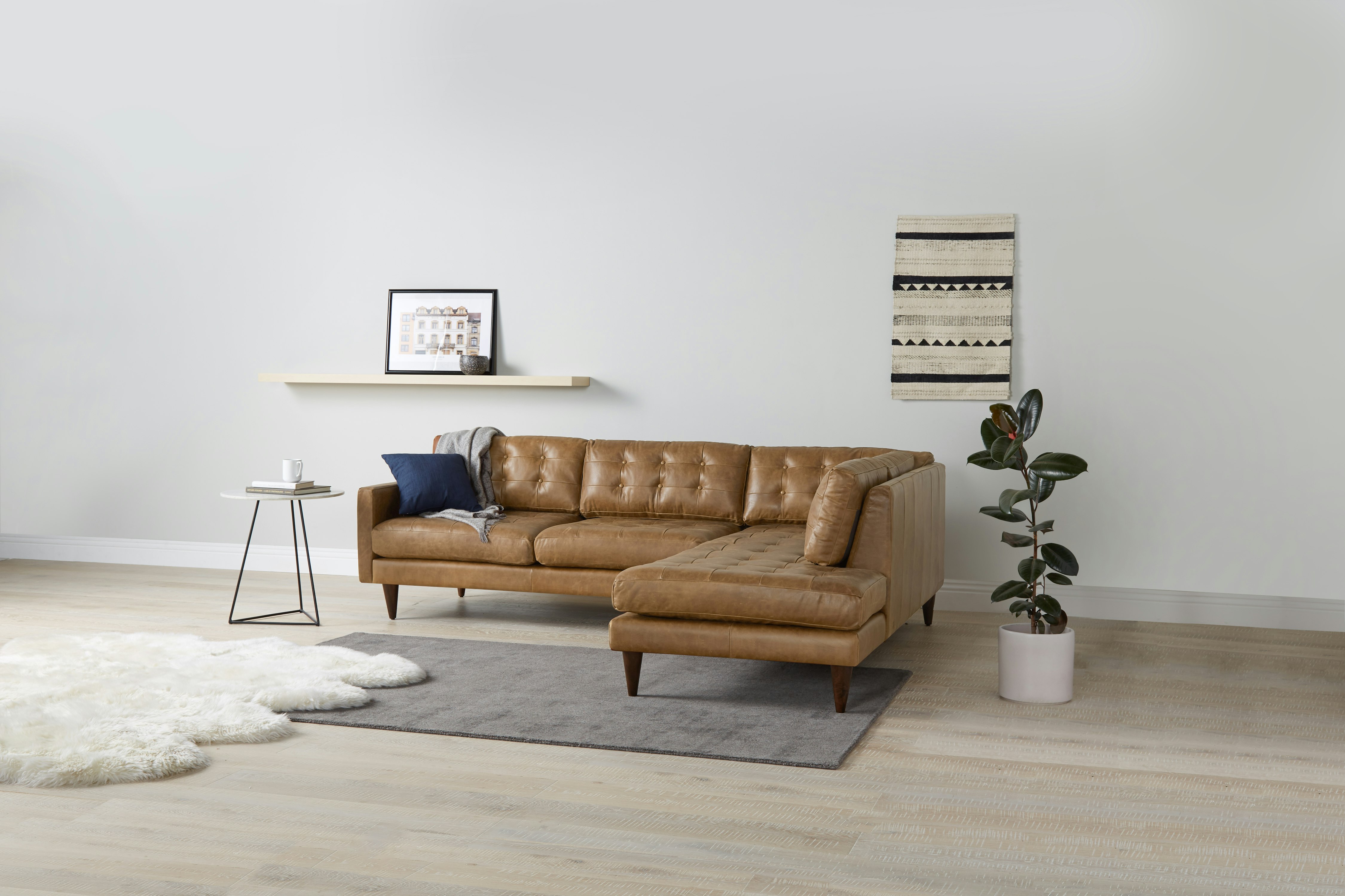 Joybird eliot outlet leather sectional