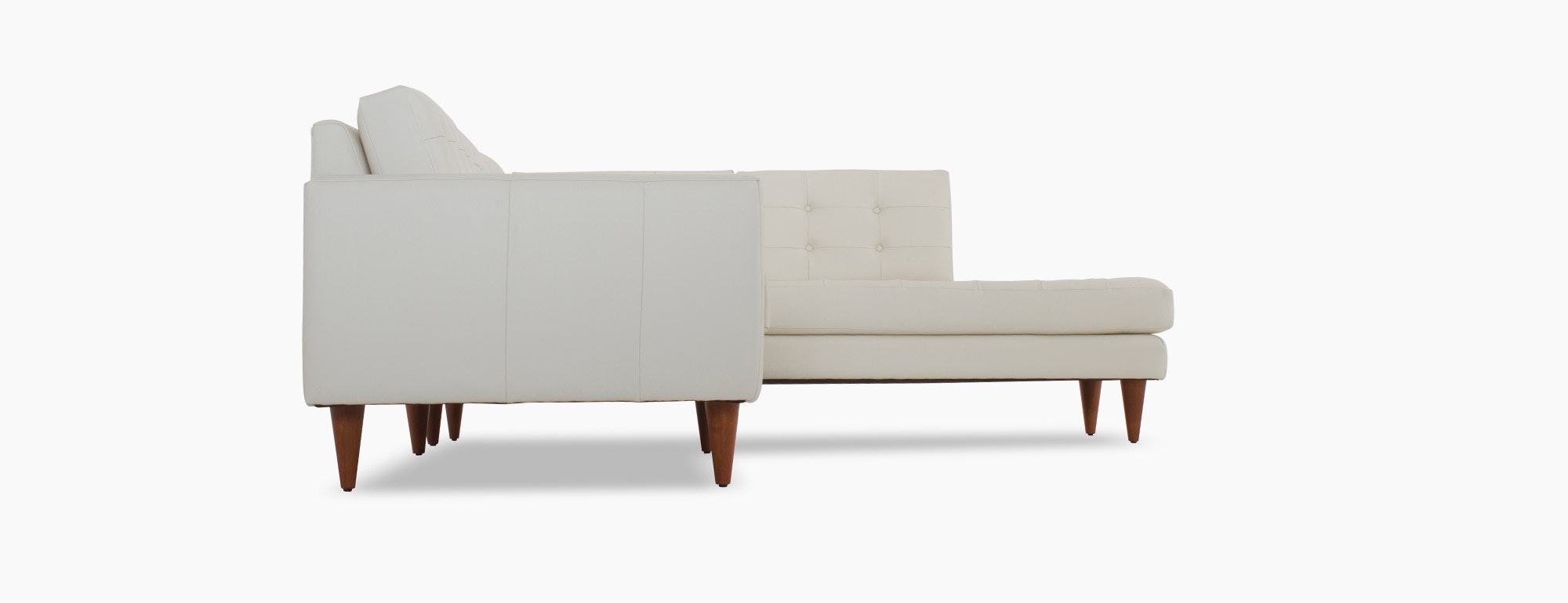 Eliot Leather Sectional with Bumper Joybird