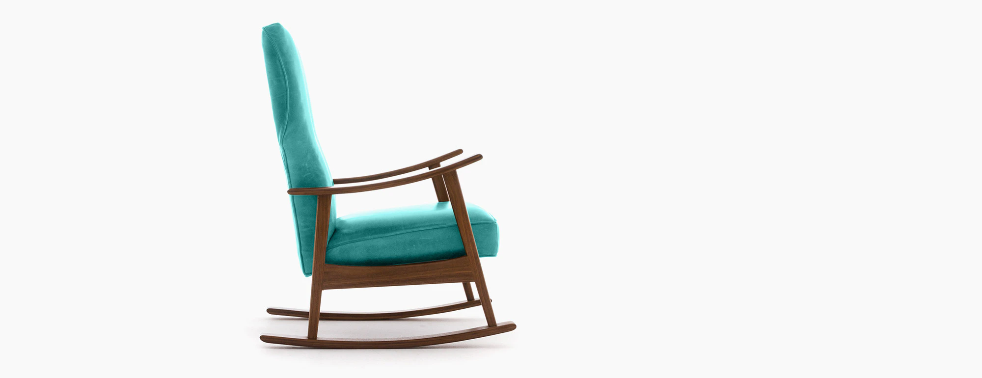 hero keyser leather rocking chair