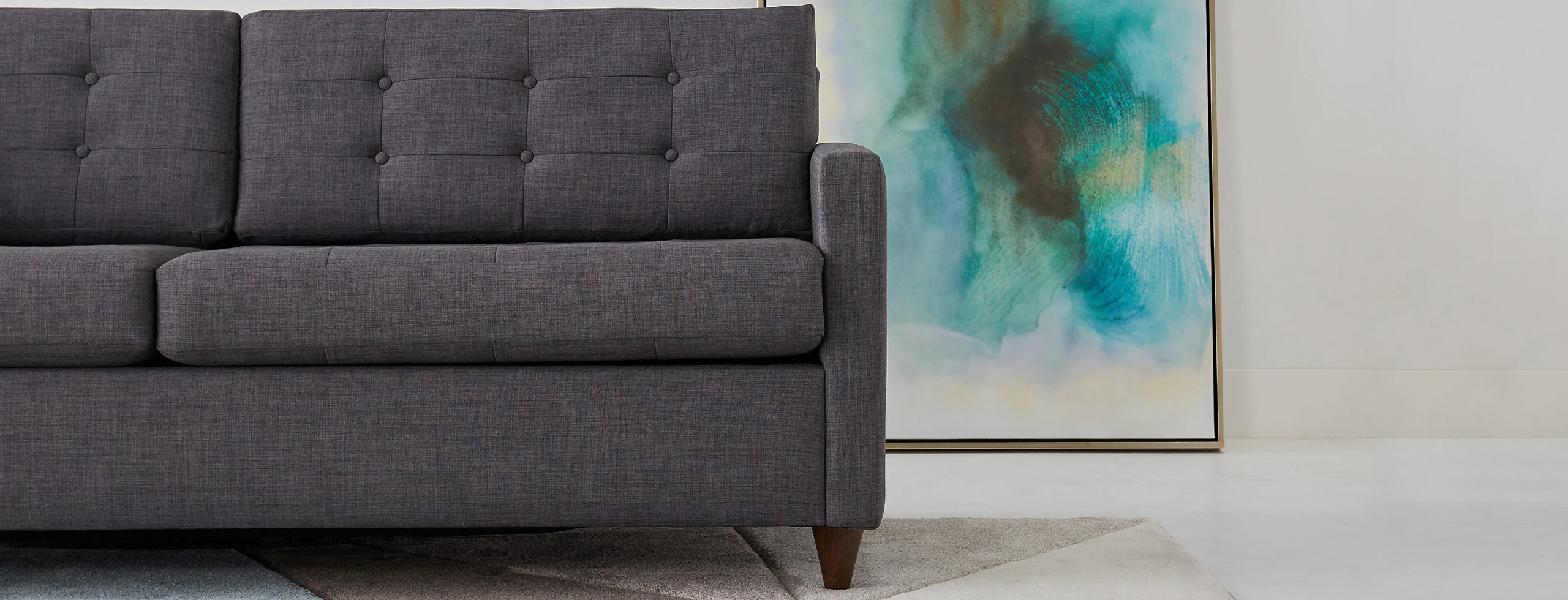 hero Eiot Sleeper Sofa Bennet Charcoal edit