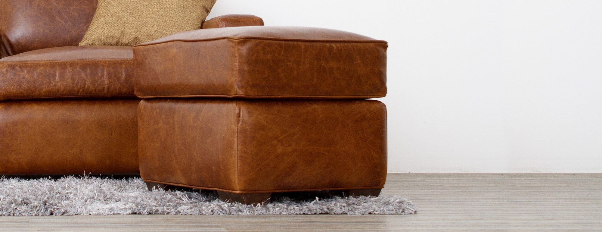 Joybird leather deals ottoman