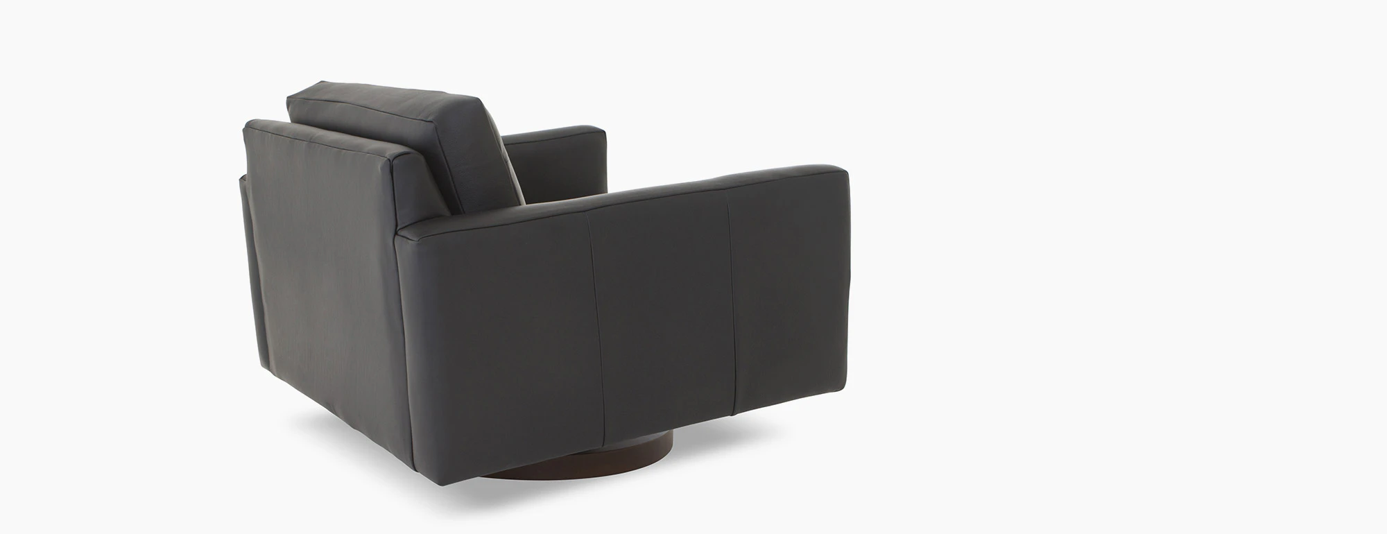 hero eliot leather swivel rocking chair