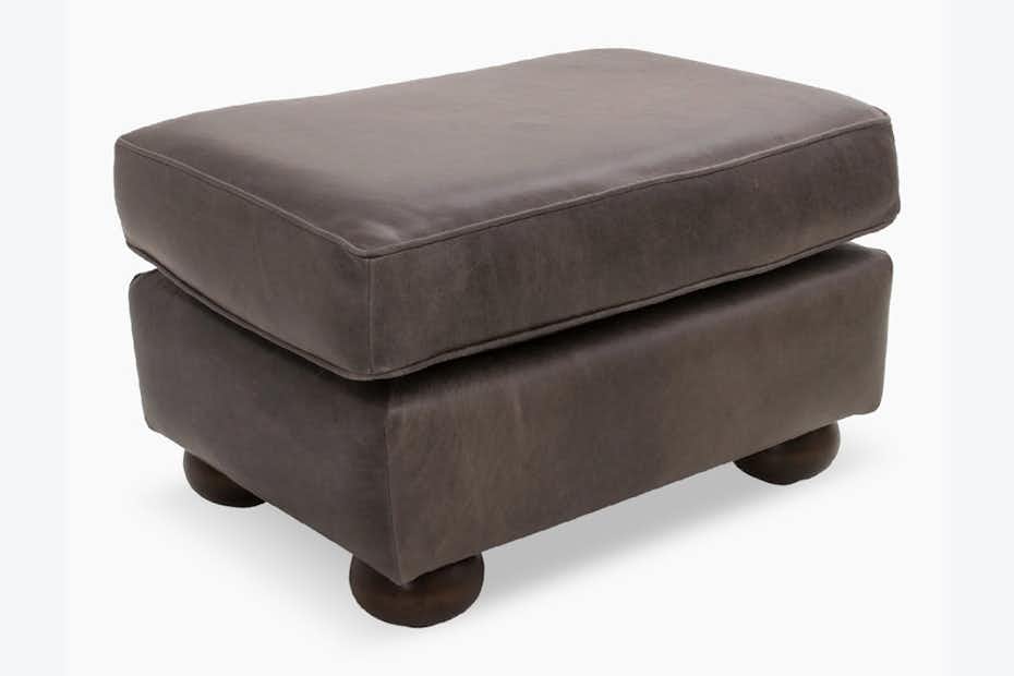hero oliver leather ottoman