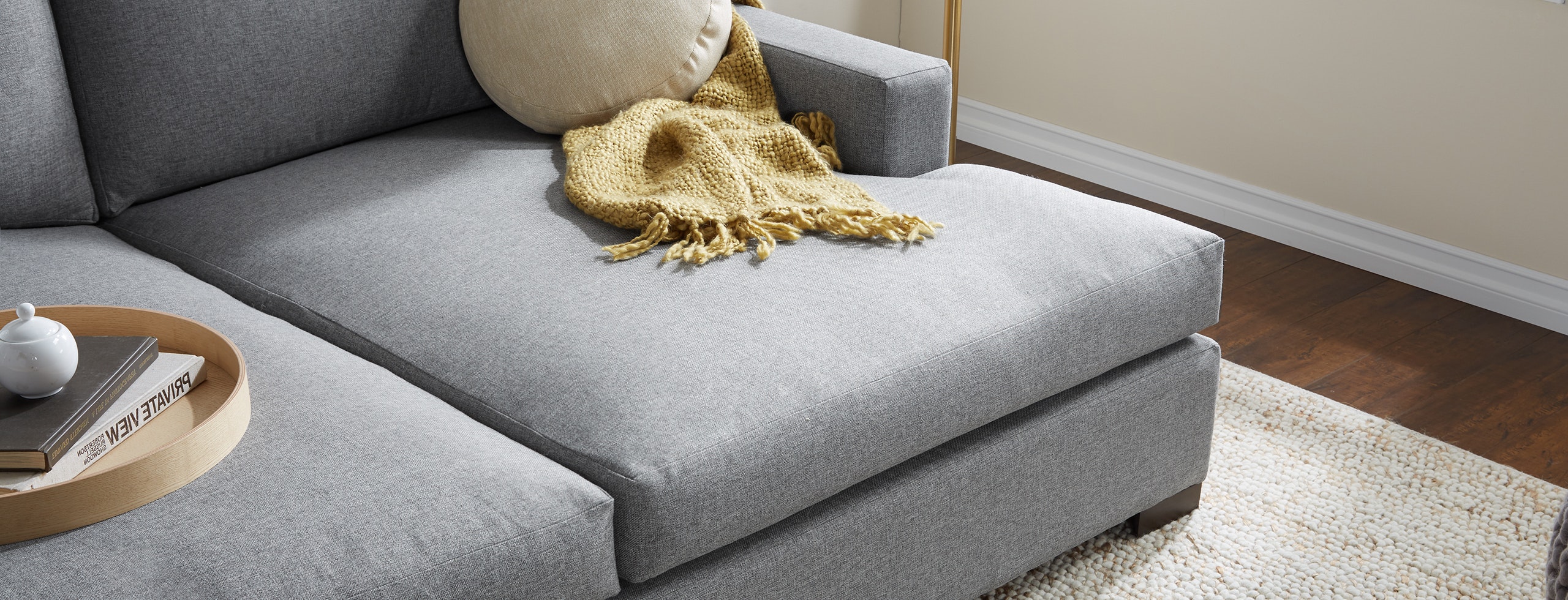 Anton Daybed Taylor Felt Grey Flip