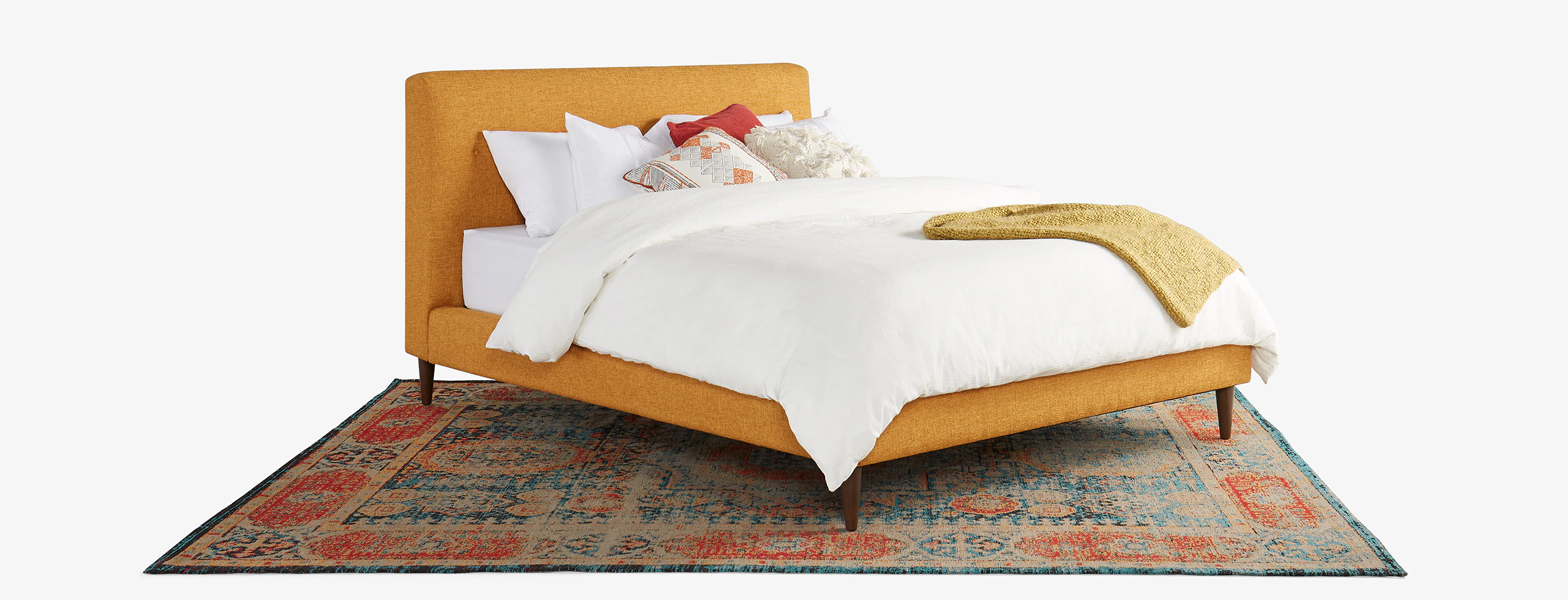 Korver Bed Cordova Amber Mocha hero