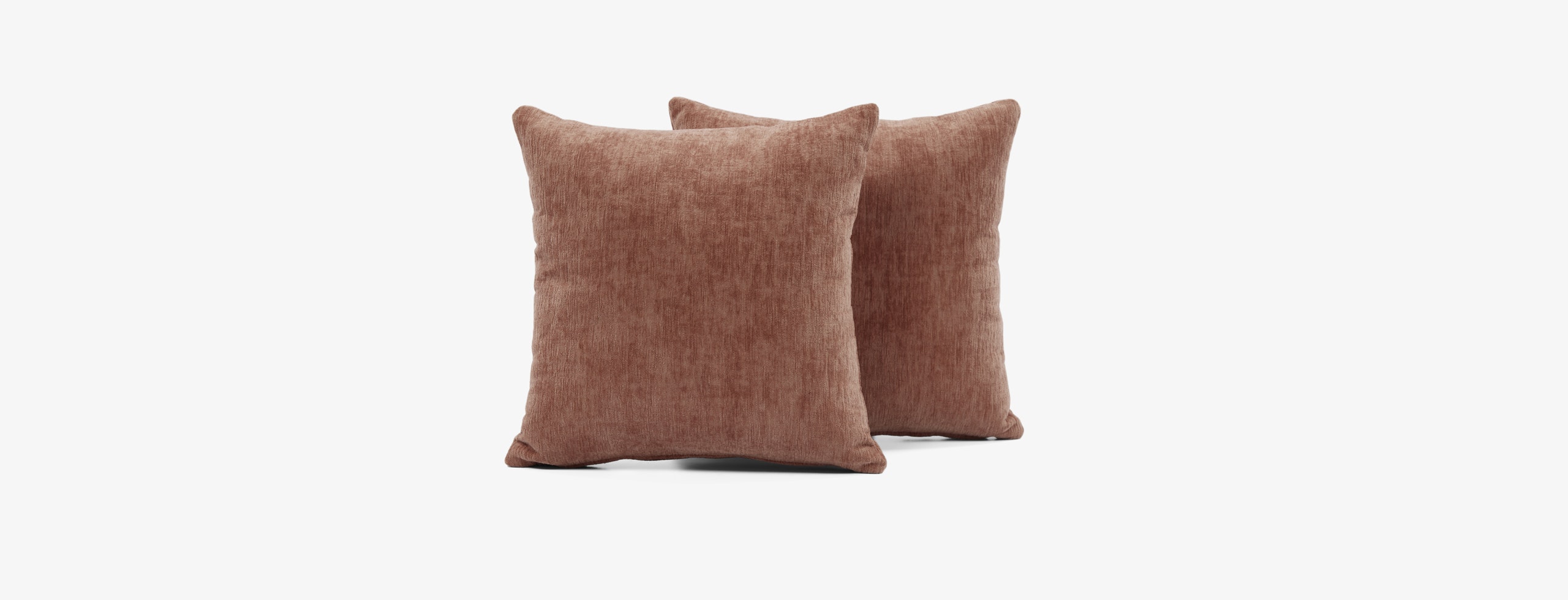 Decorative Knife Edge Pillows 18x18 (Set Crave Mocha