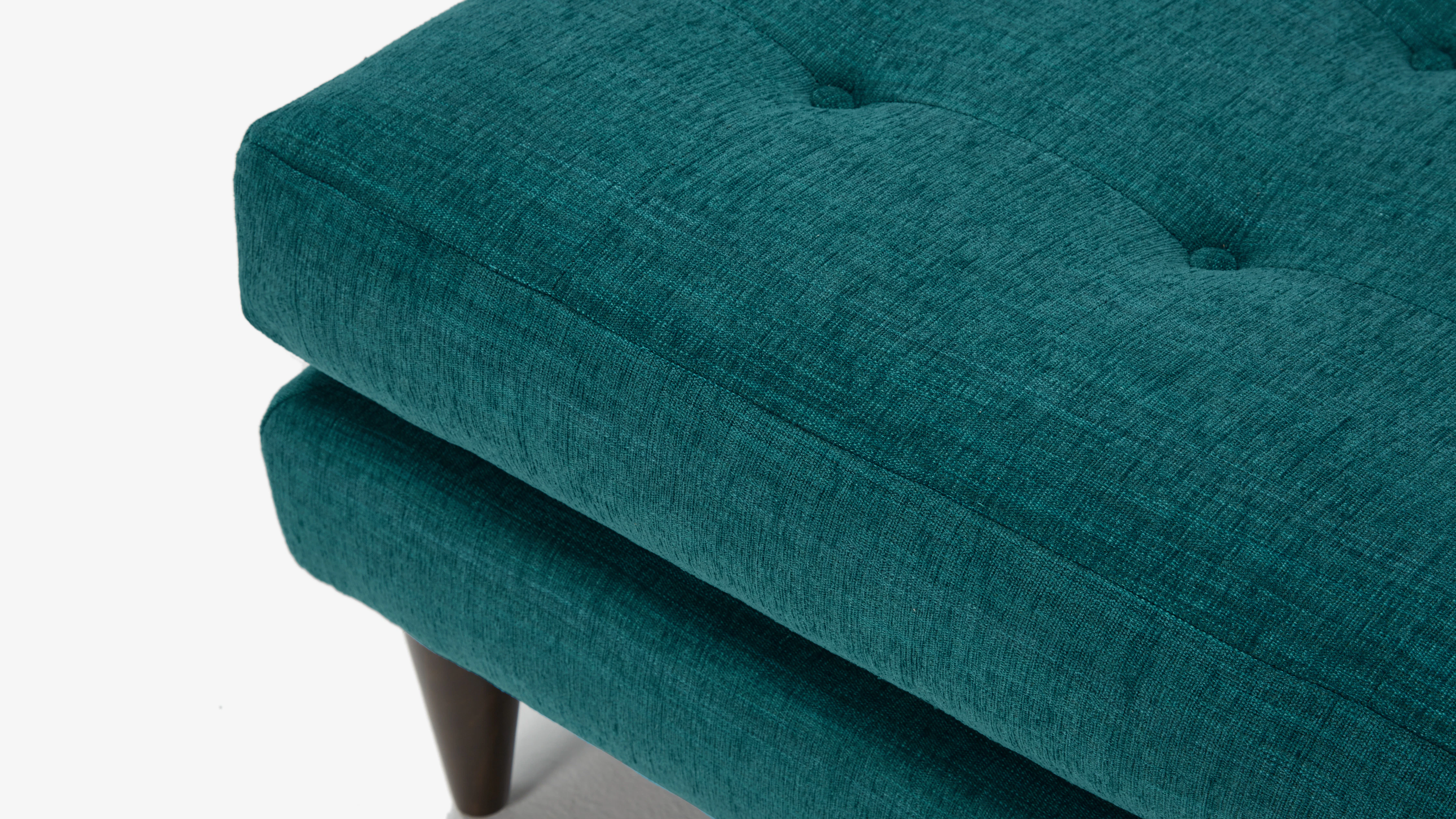 Eliot Ottoman Lucky Turquoise