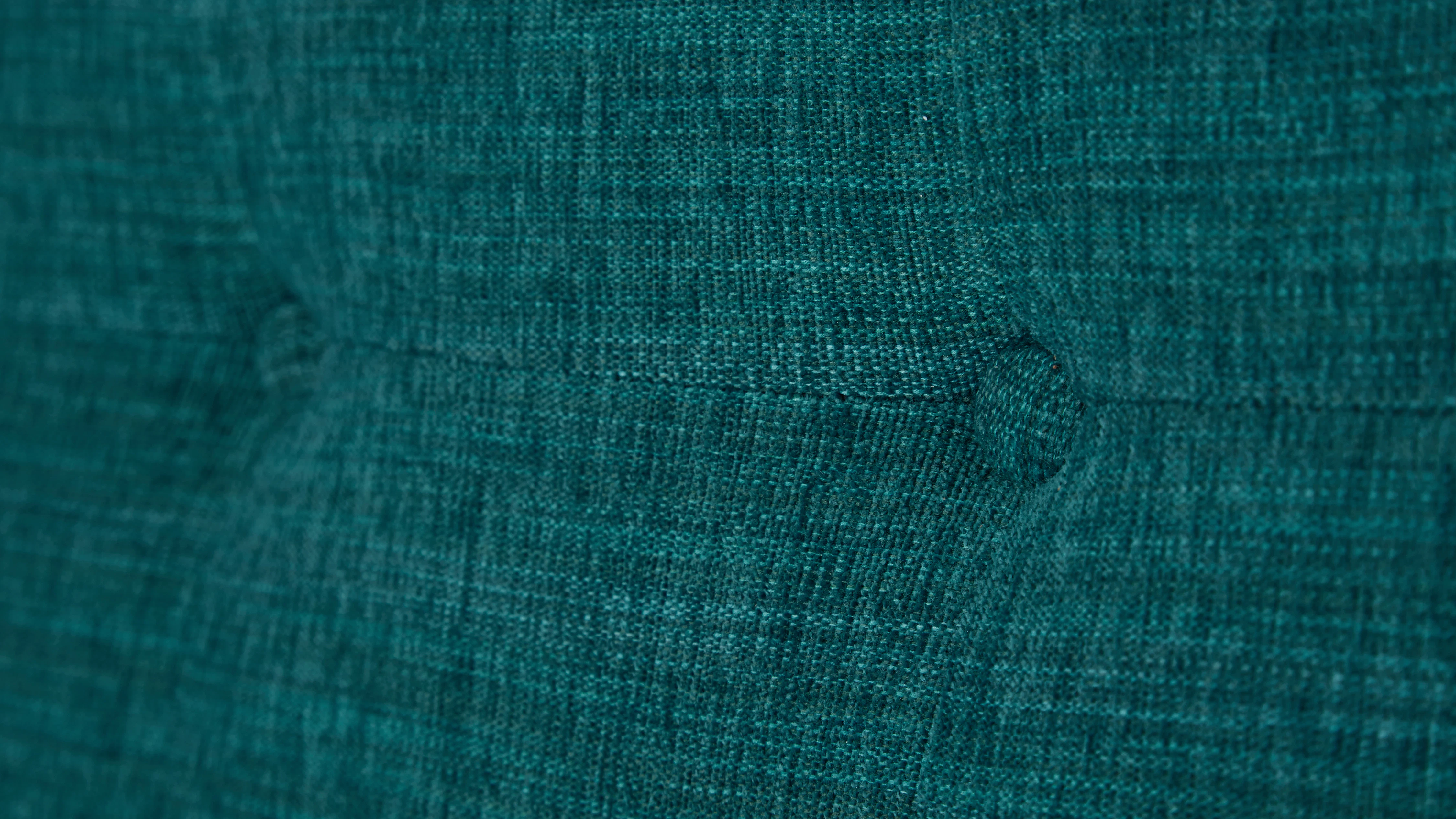 Eliot Ottoman Lucky Turquoise