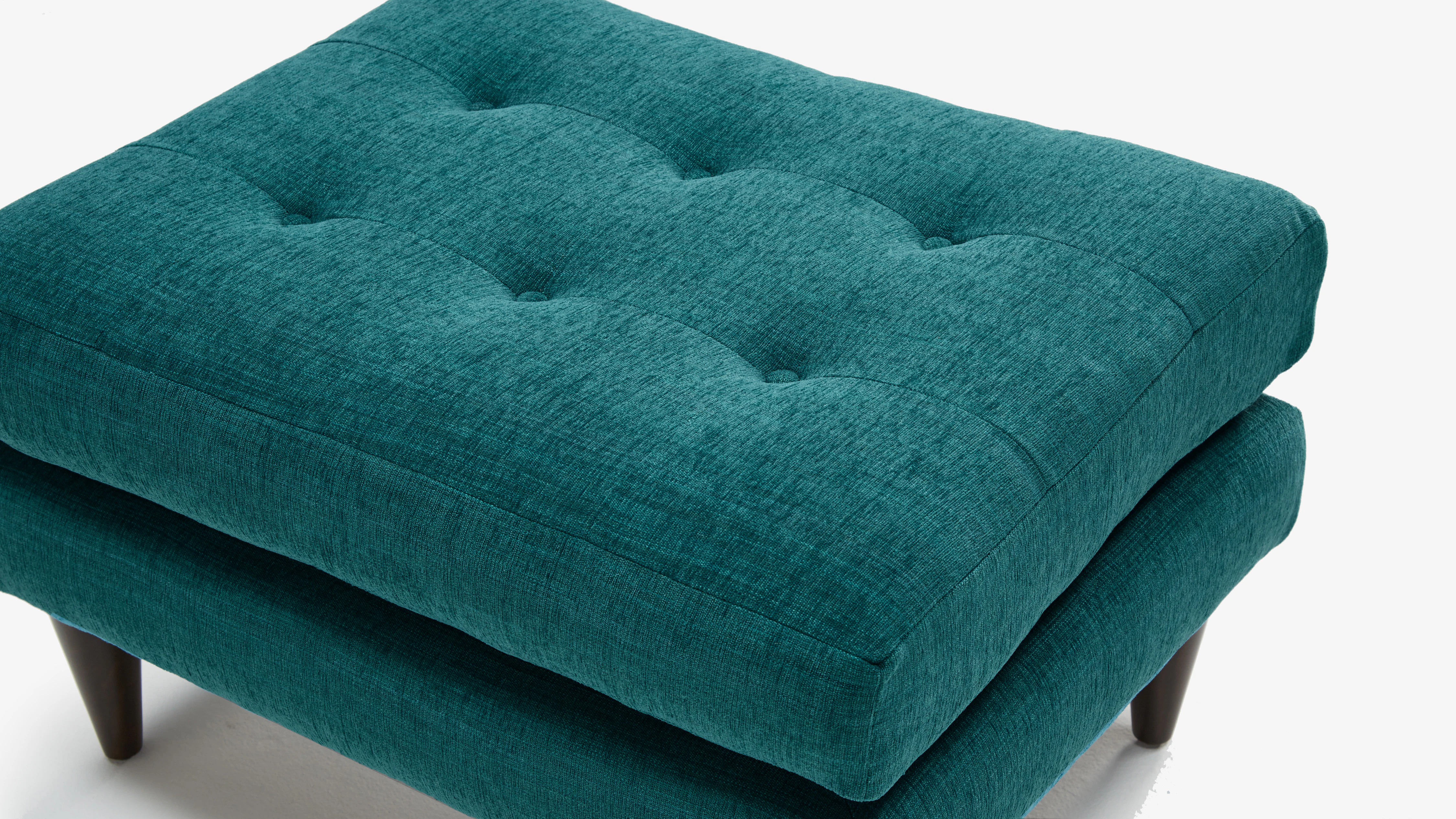 Eliot Ottoman Lucky Turquoise