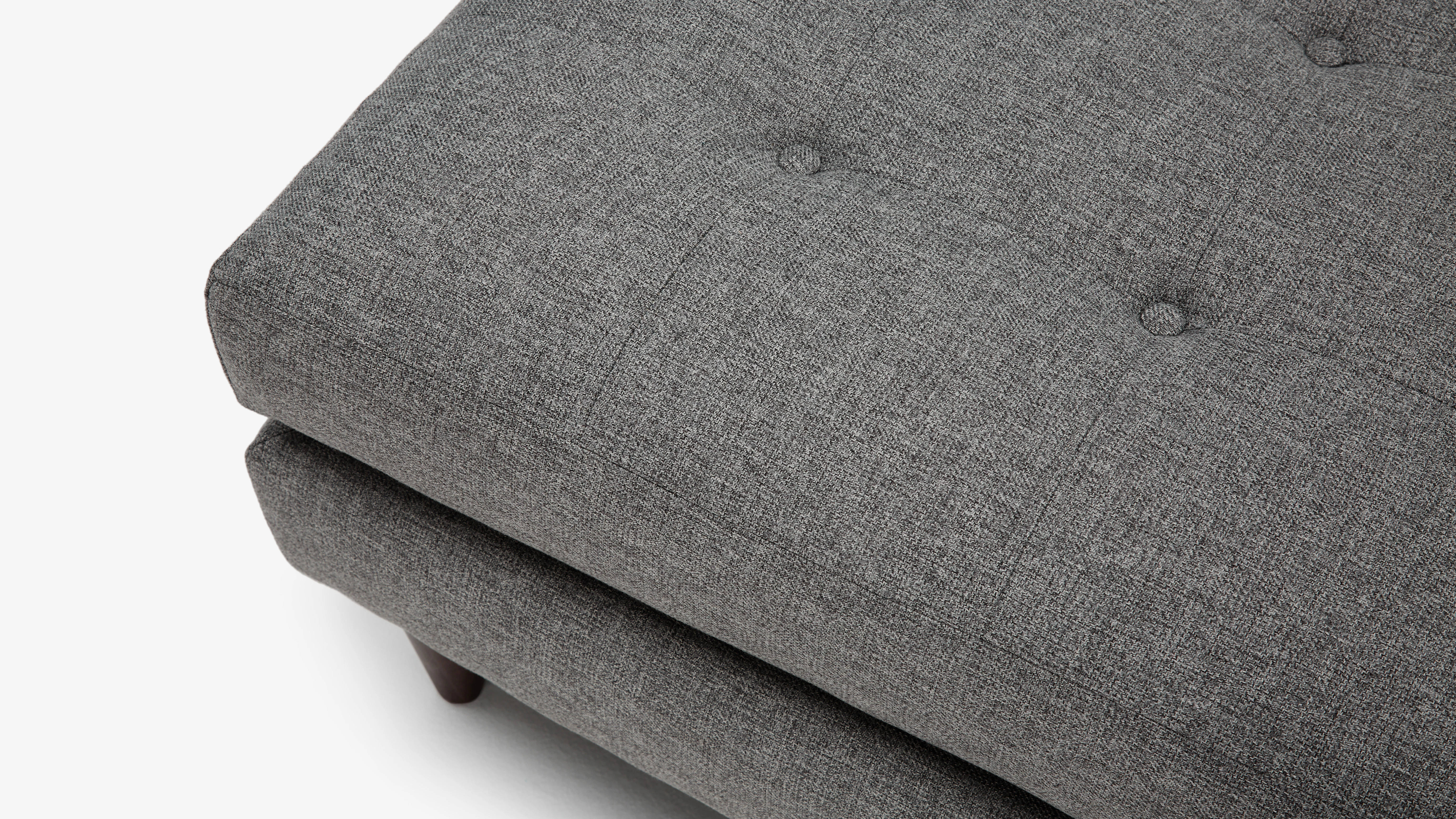 Eliot Ottoman Taylor Felt Grey