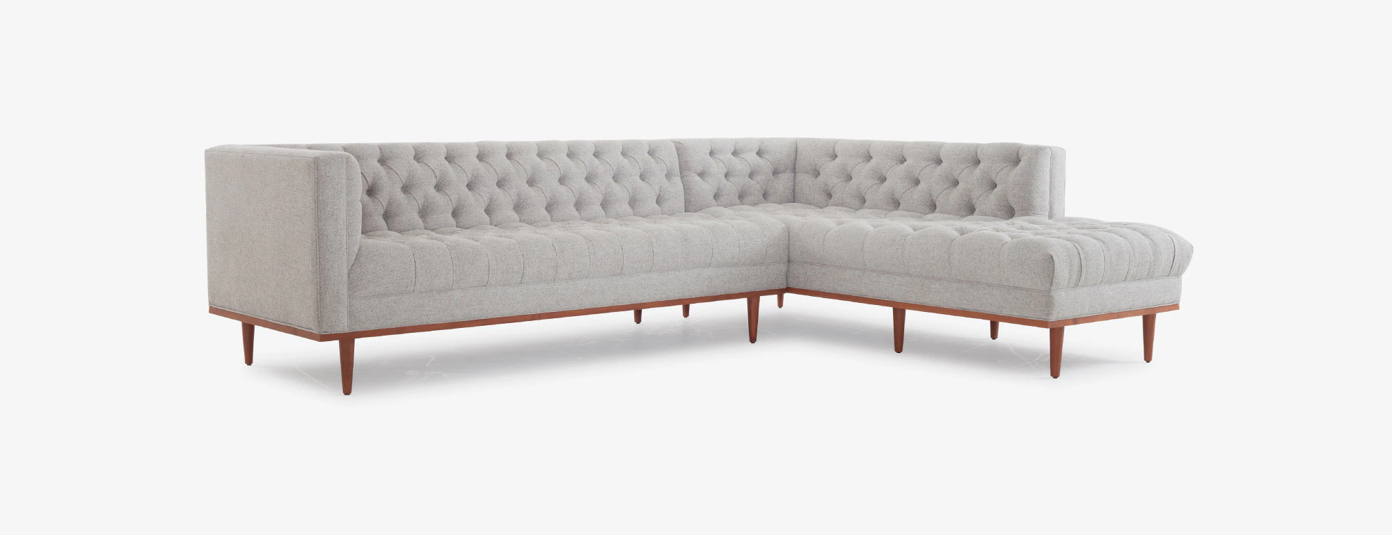 hero welles sectional with bumper