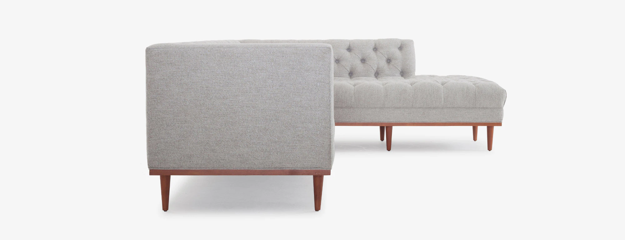 hero welles sectional with bumper