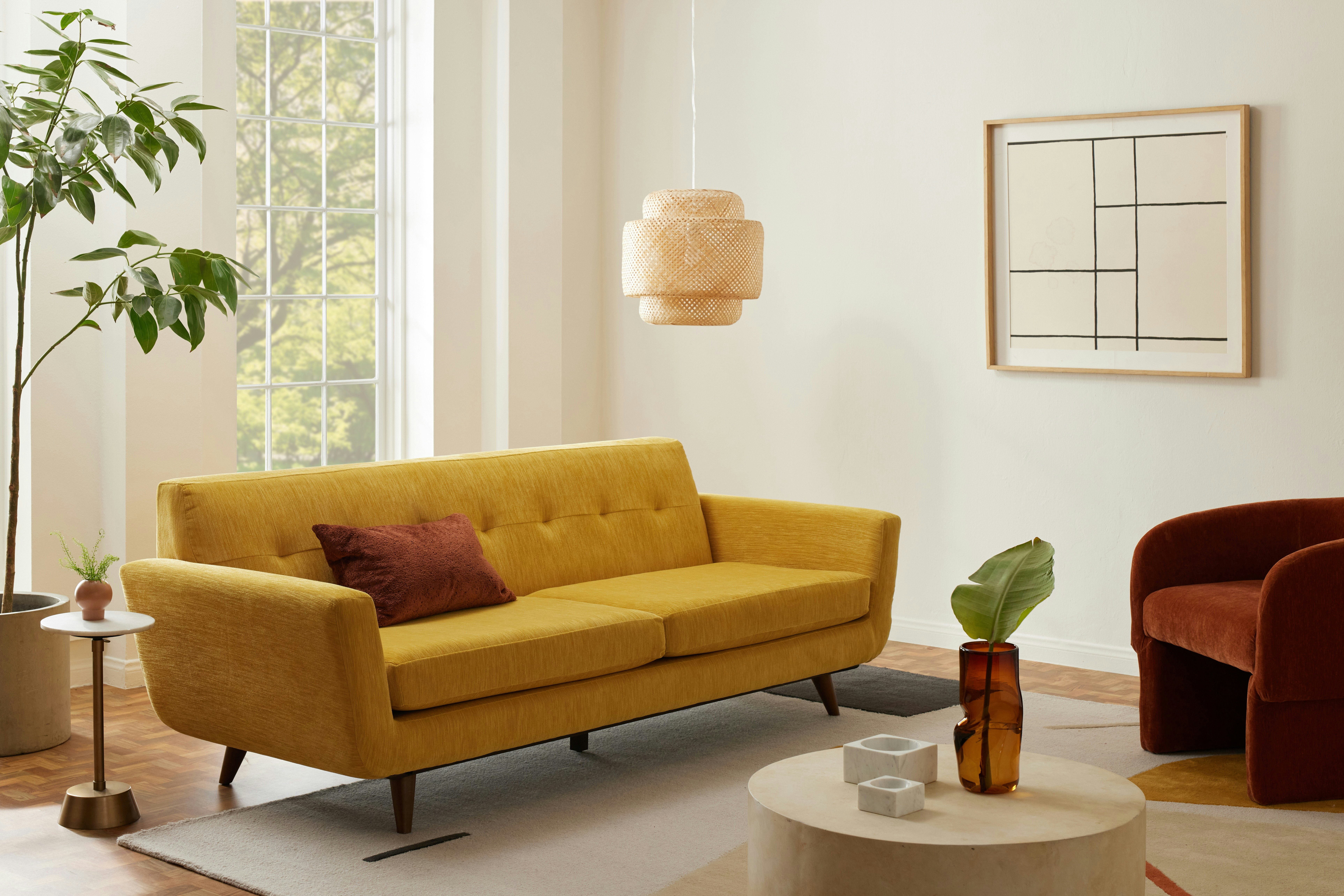 Joybird yellow couch discount