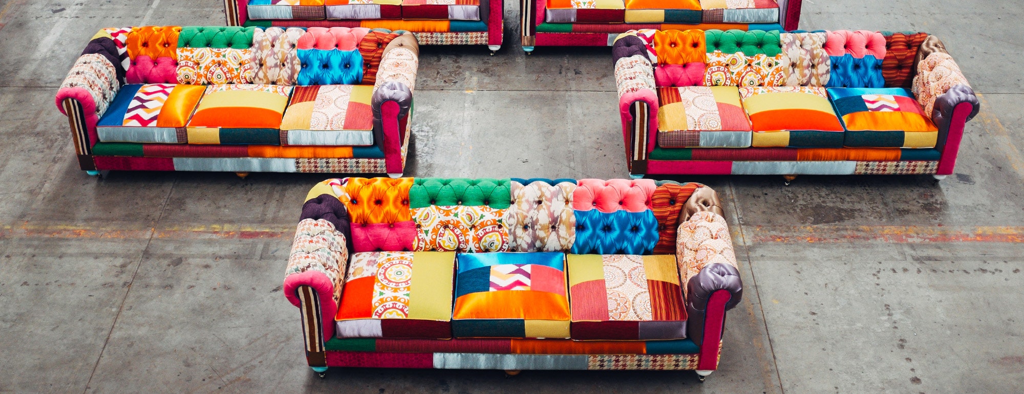 Joybird patchwork sofa discount