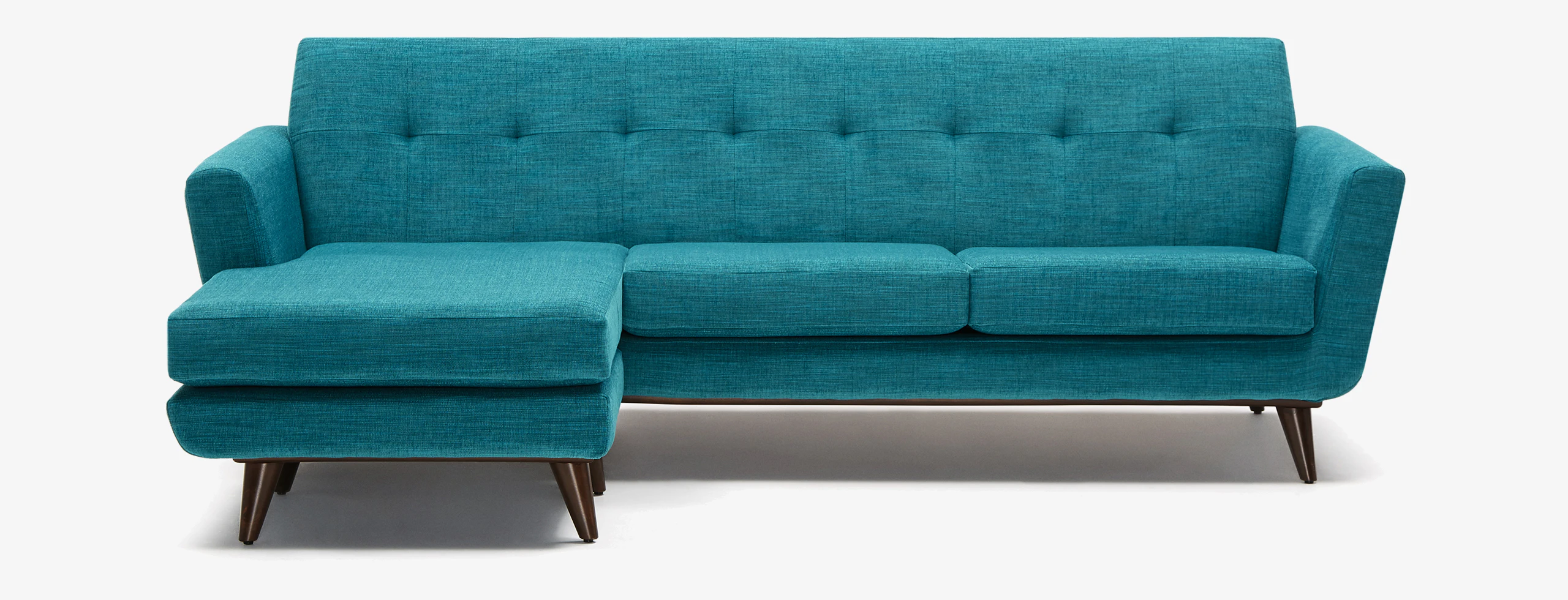 Hughes Reversible Sectional Lucky Turquoise