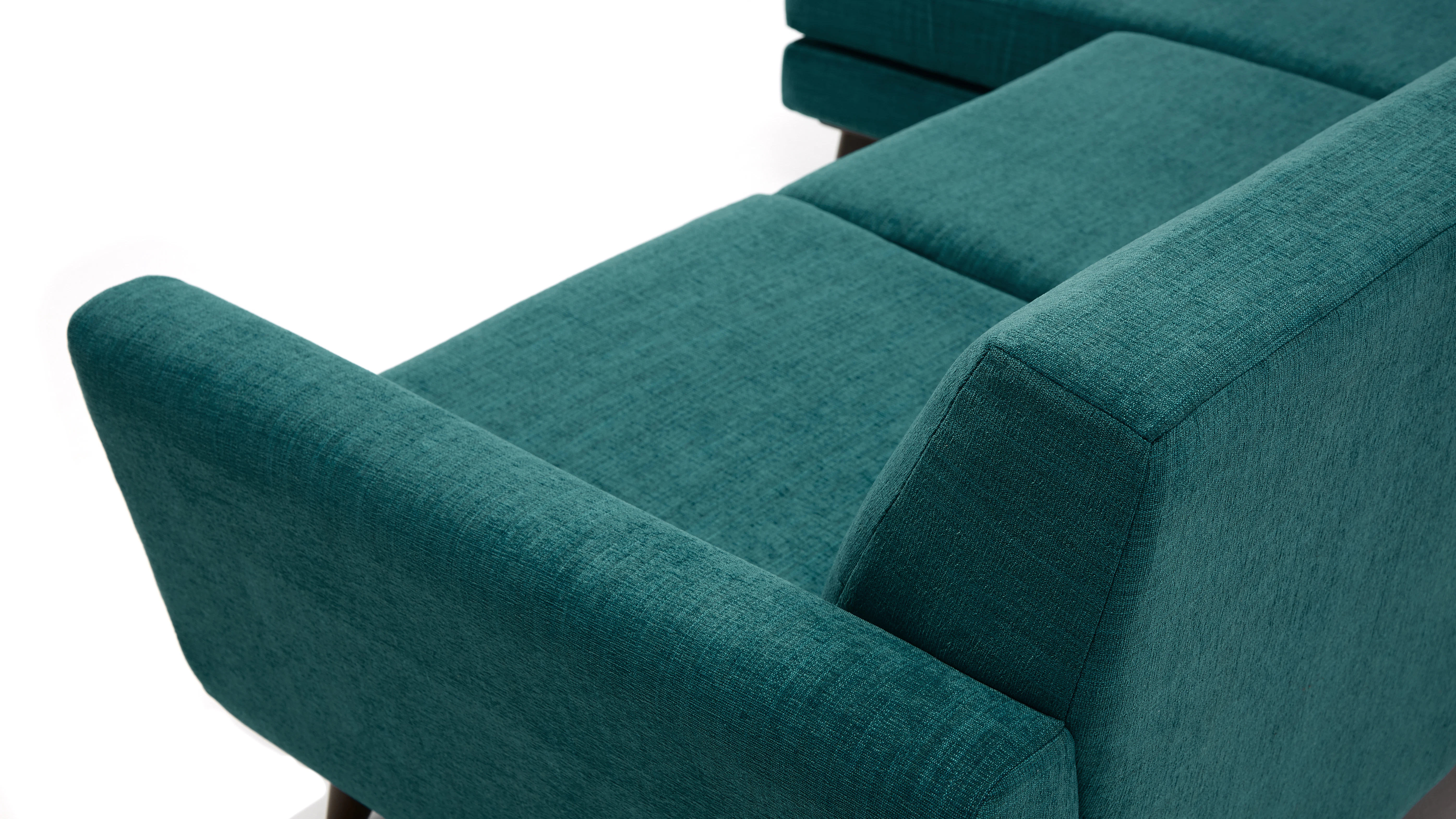 Hughes Reversible Sectional Lucky Turquoise