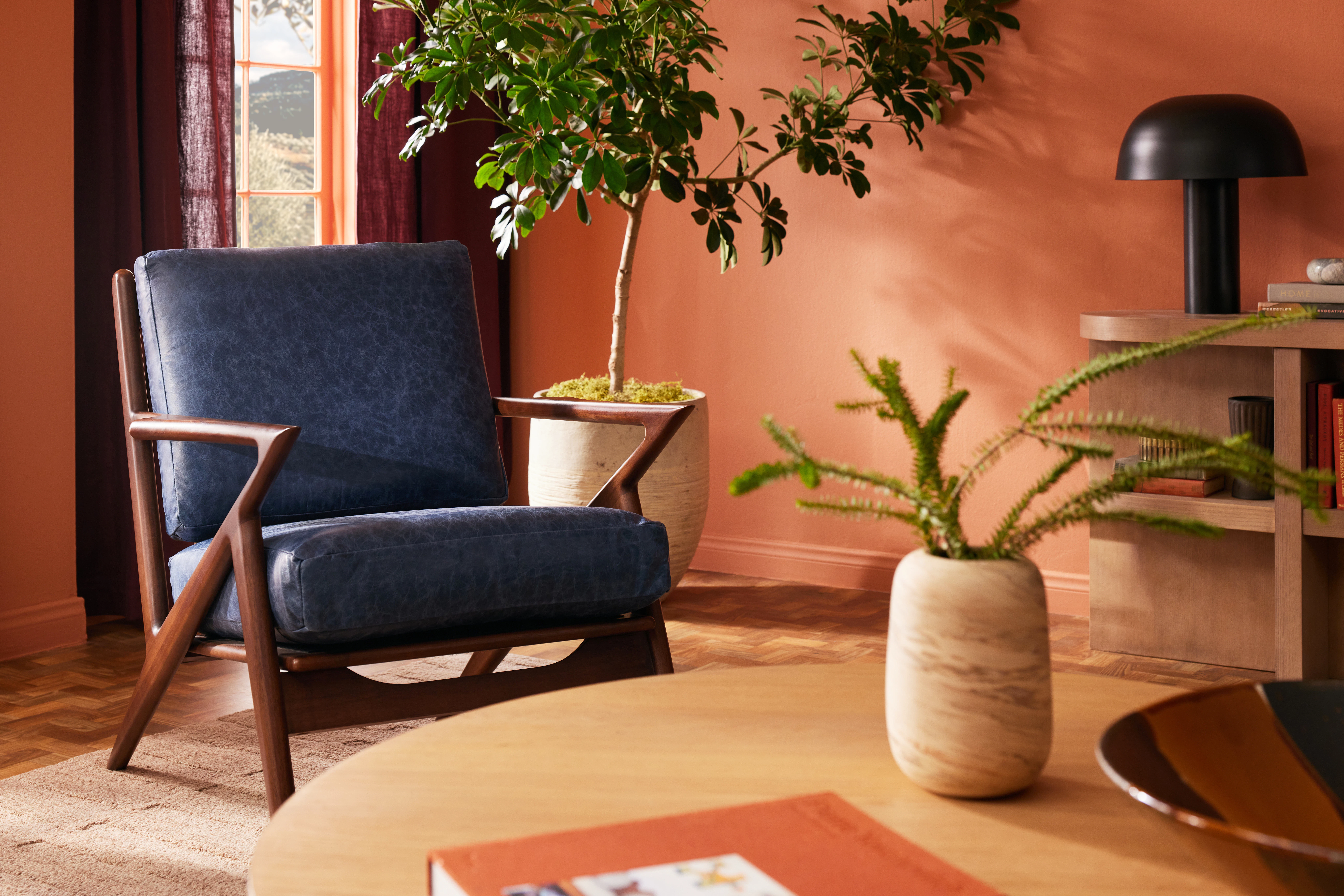 Soto Leather Chair Caprieze Denim