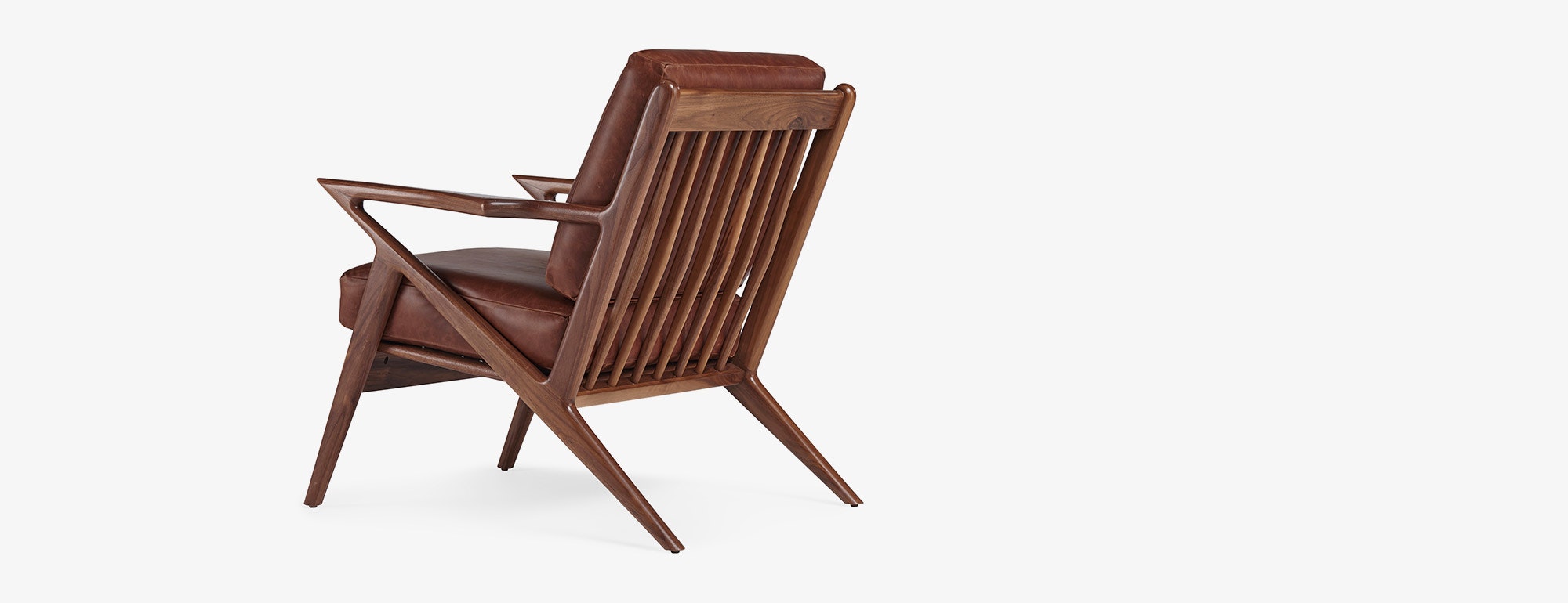 1534② INOUT Just Right Chair Leather CH629 Mavros Ribbed Leather Chair Prop Rental - ACME Brooklyn