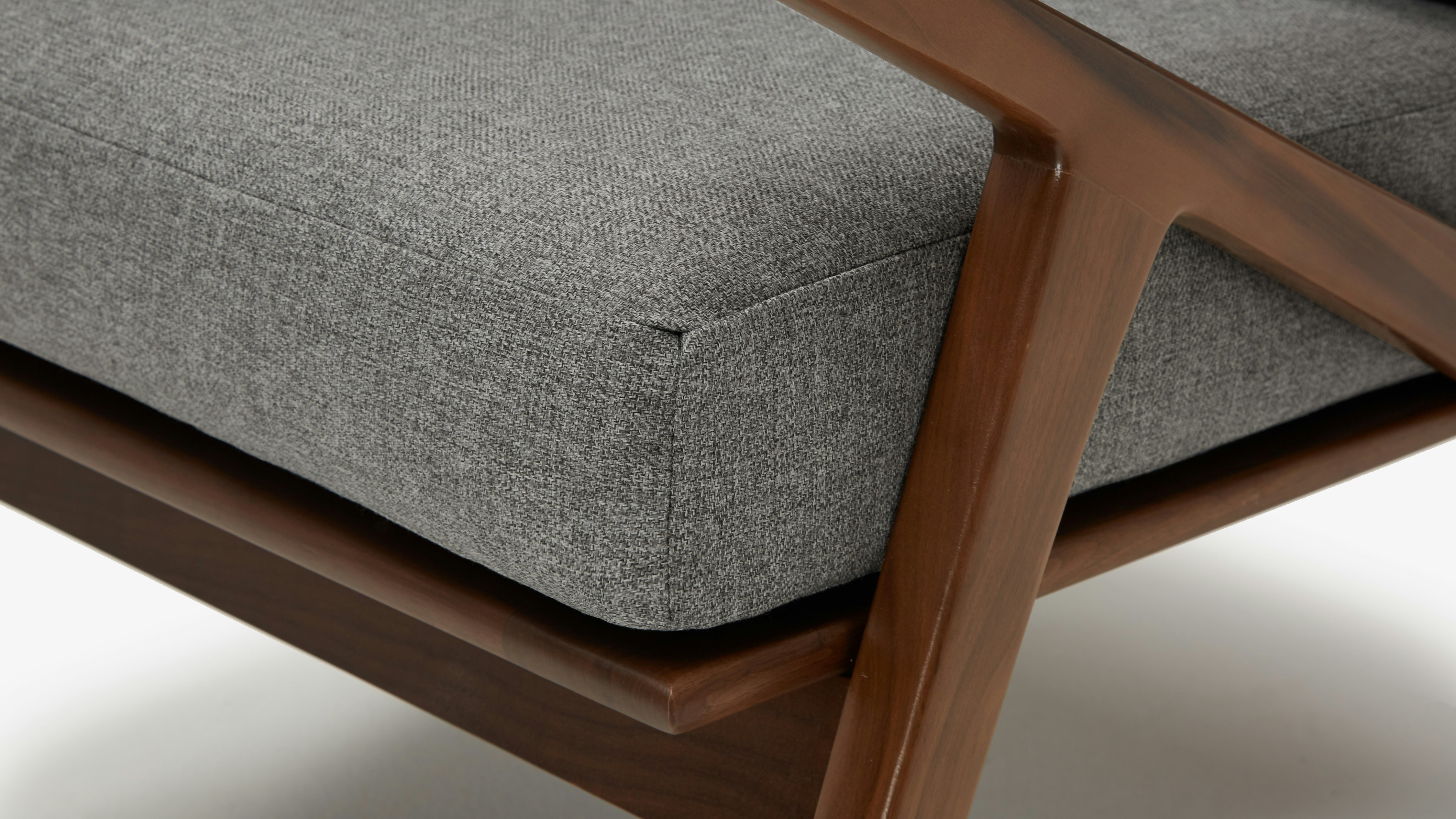 Soto Concave Arm Chair Taylor Felt Grey