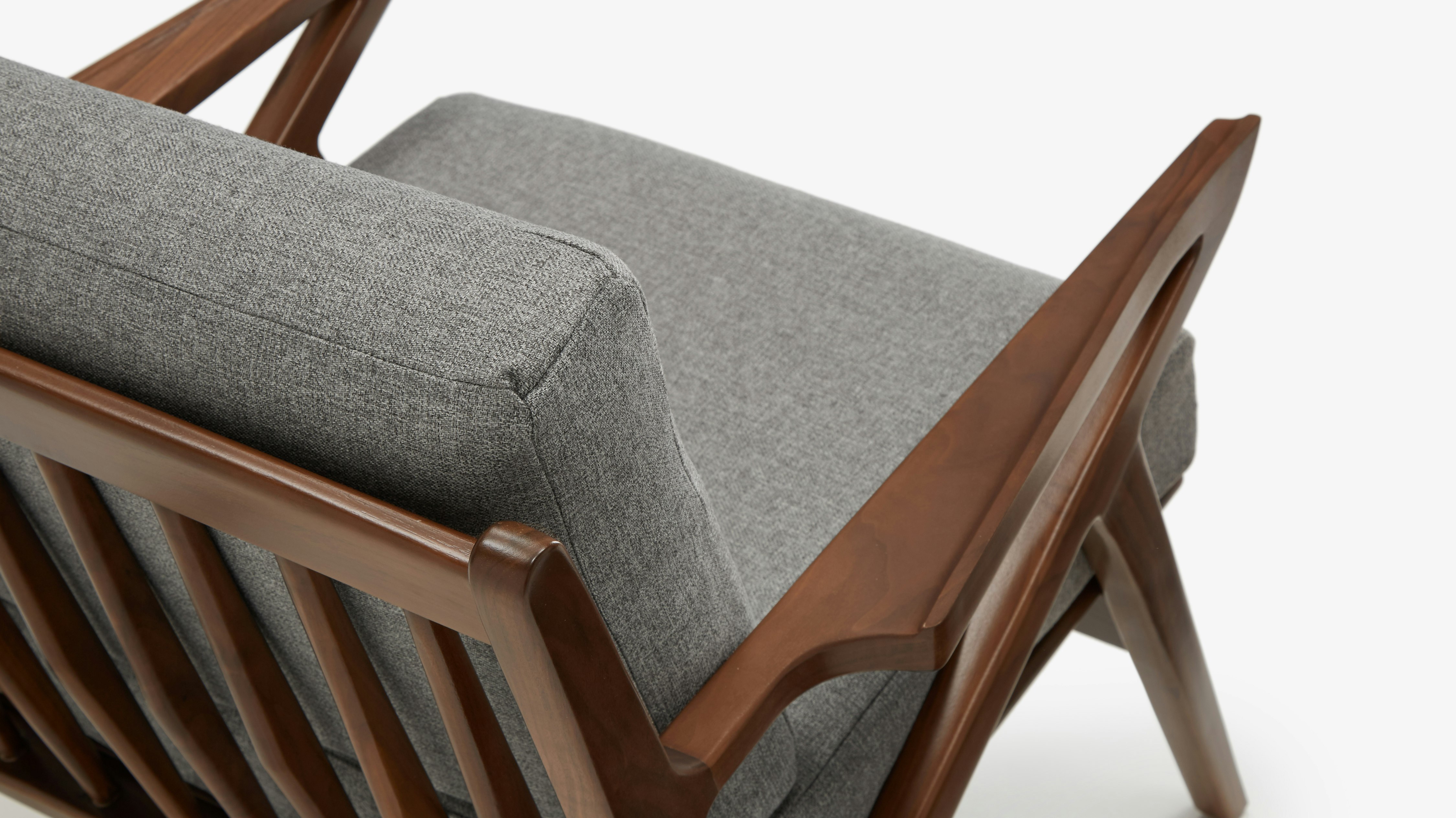 Soto Concave Arm Chair Taylor Felt Grey