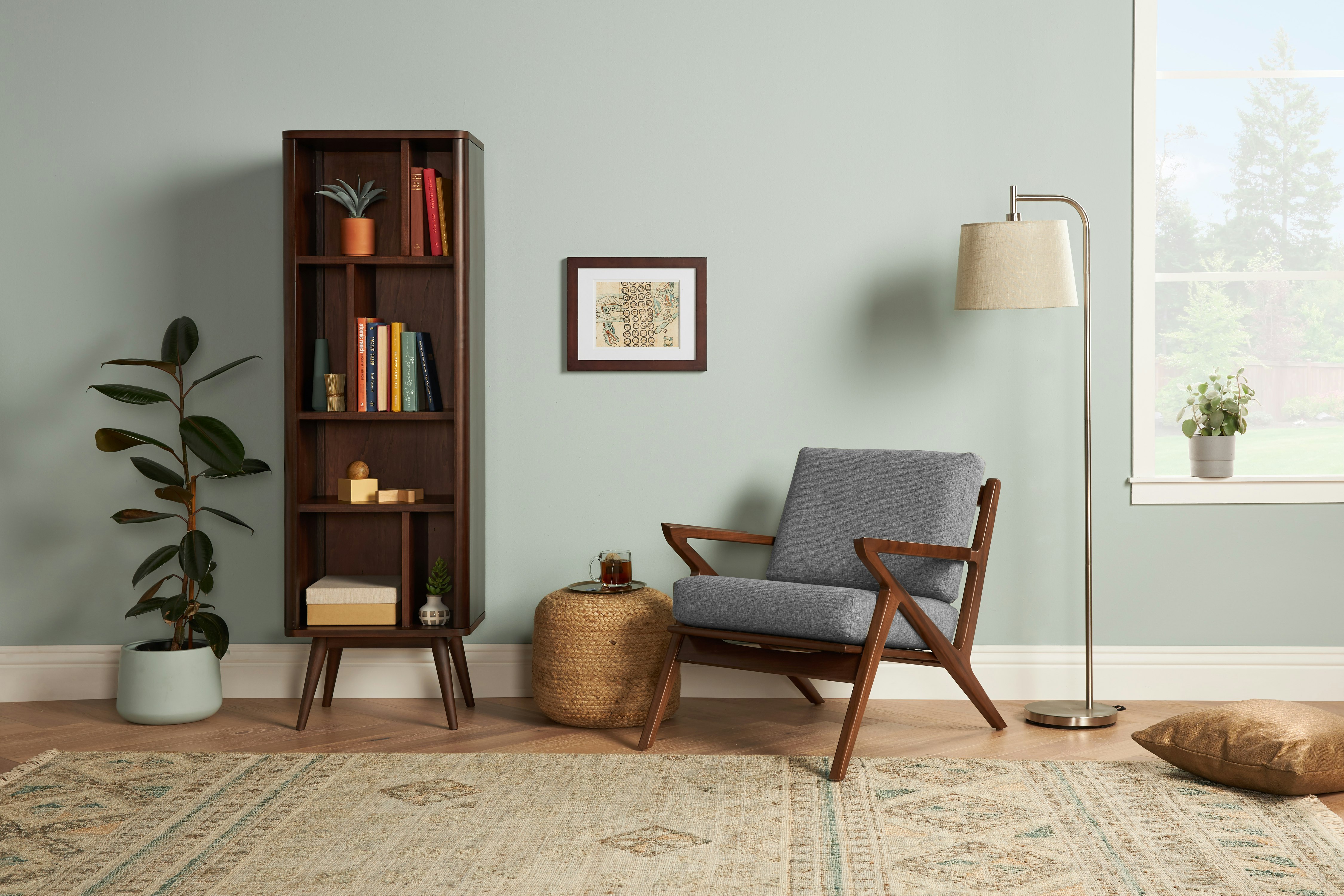 Soto Concave Arm Chair Taylor Felt Grey