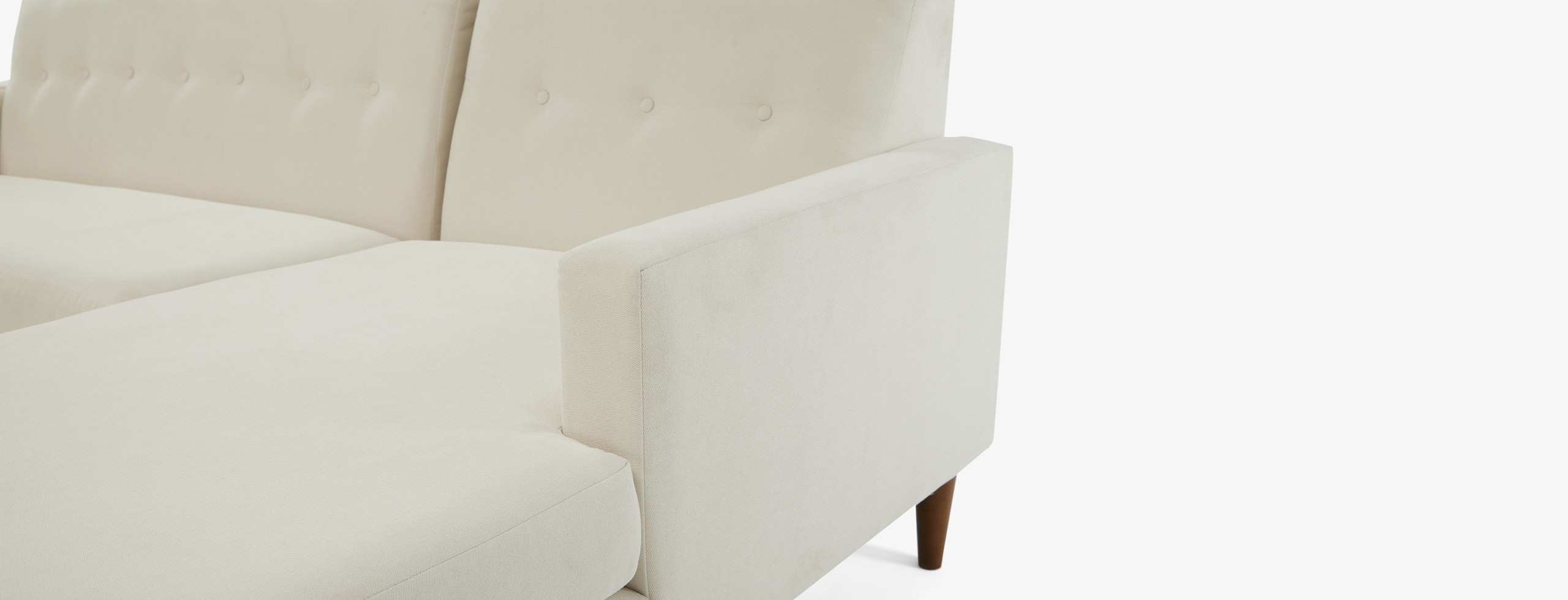 Korver Apartment Sectional Caspiar Ivory