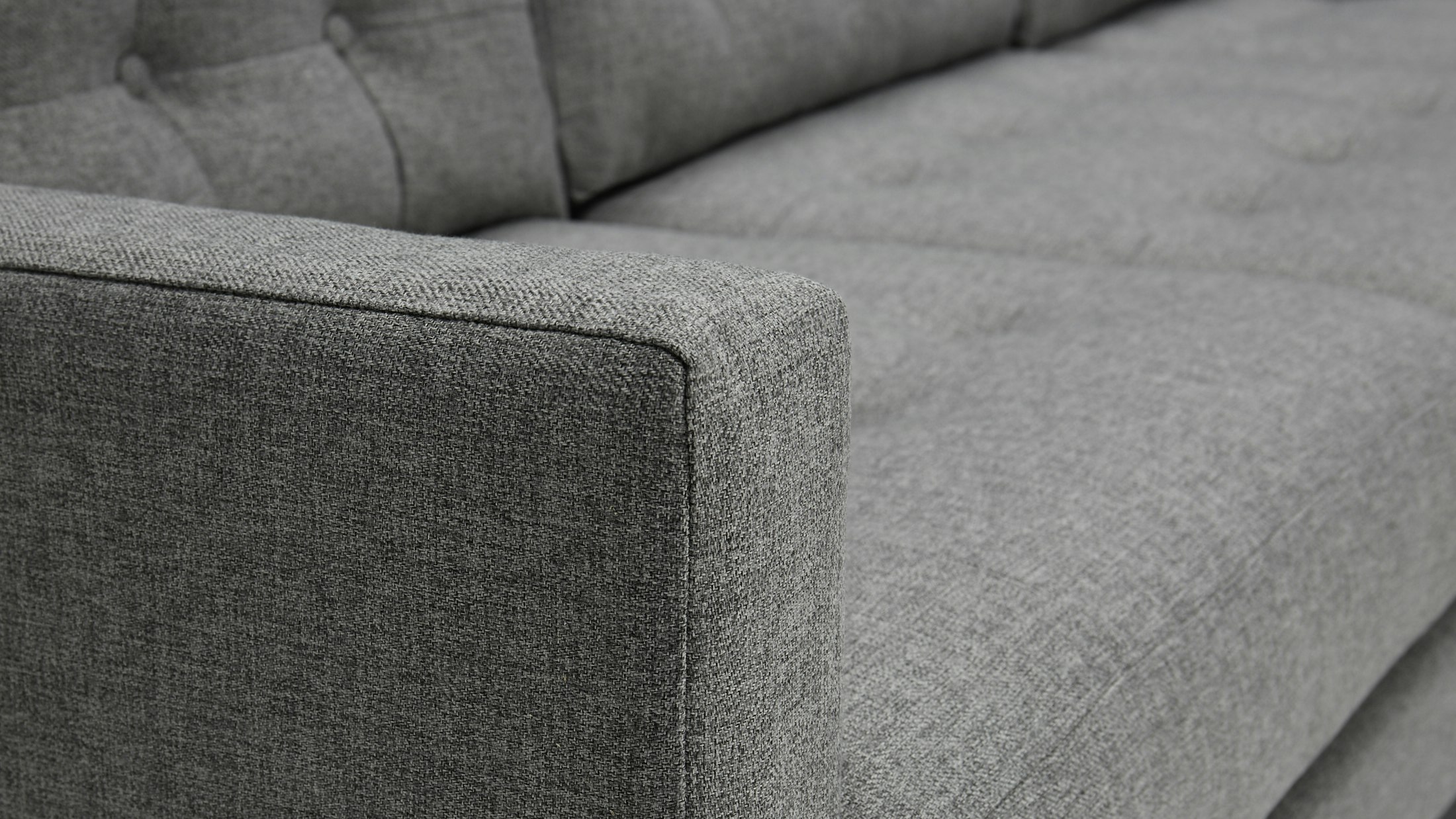 Eliot Apartment Bumper Sectional Taylor Felt Grey