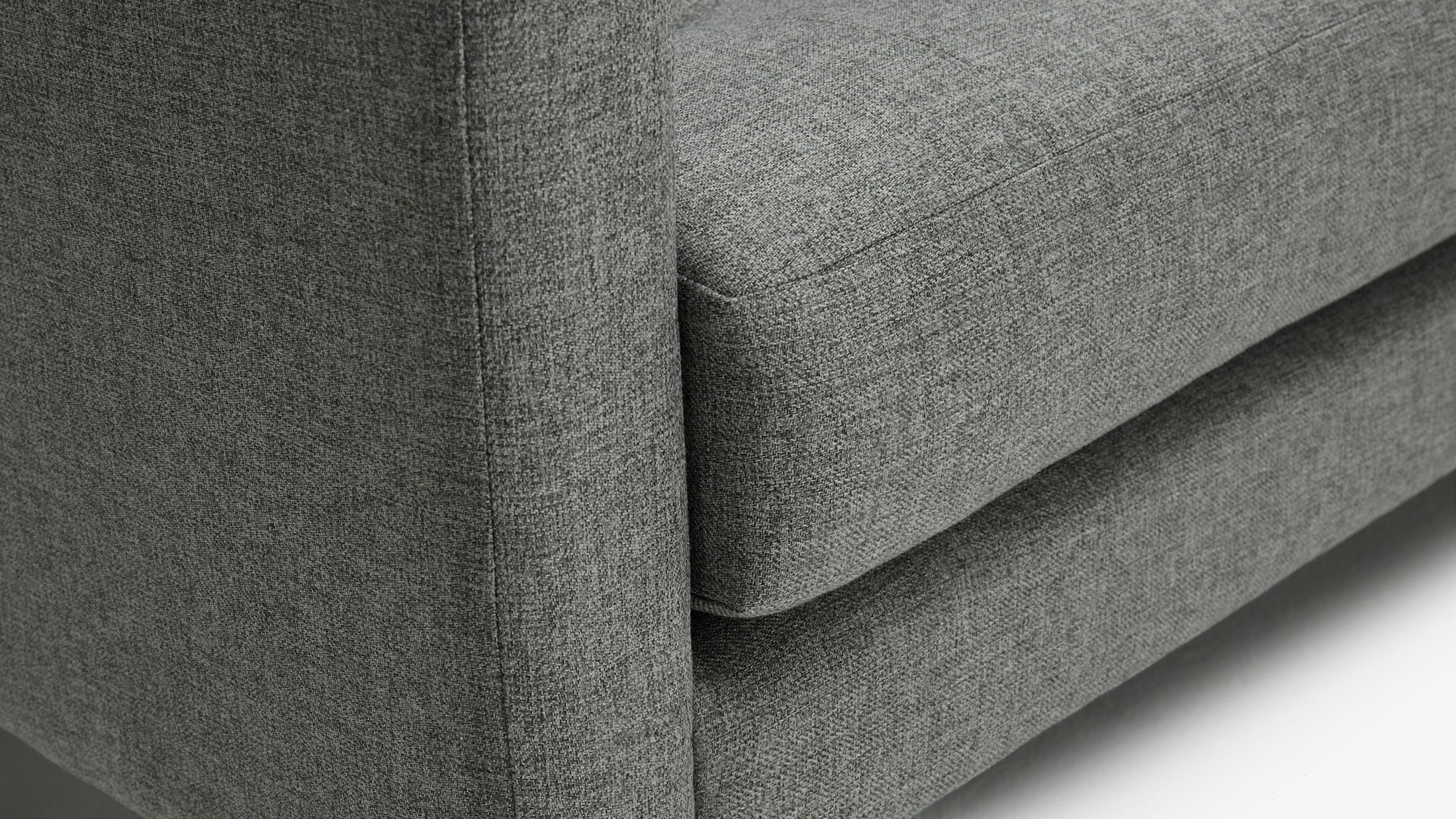 Eliot Apartment Bumper Sectional Taylor Felt Grey