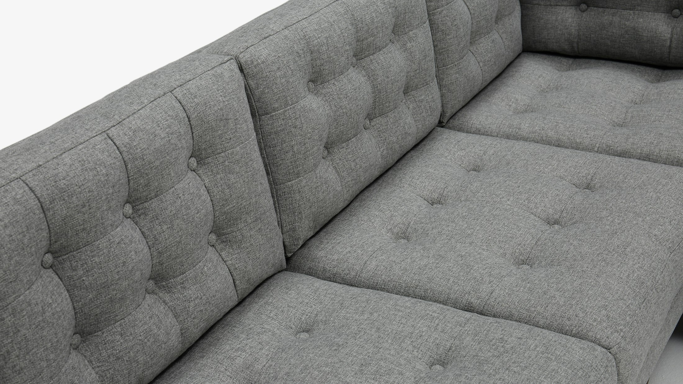 Eliot Apartment Bumper Sectional Taylor Felt Grey