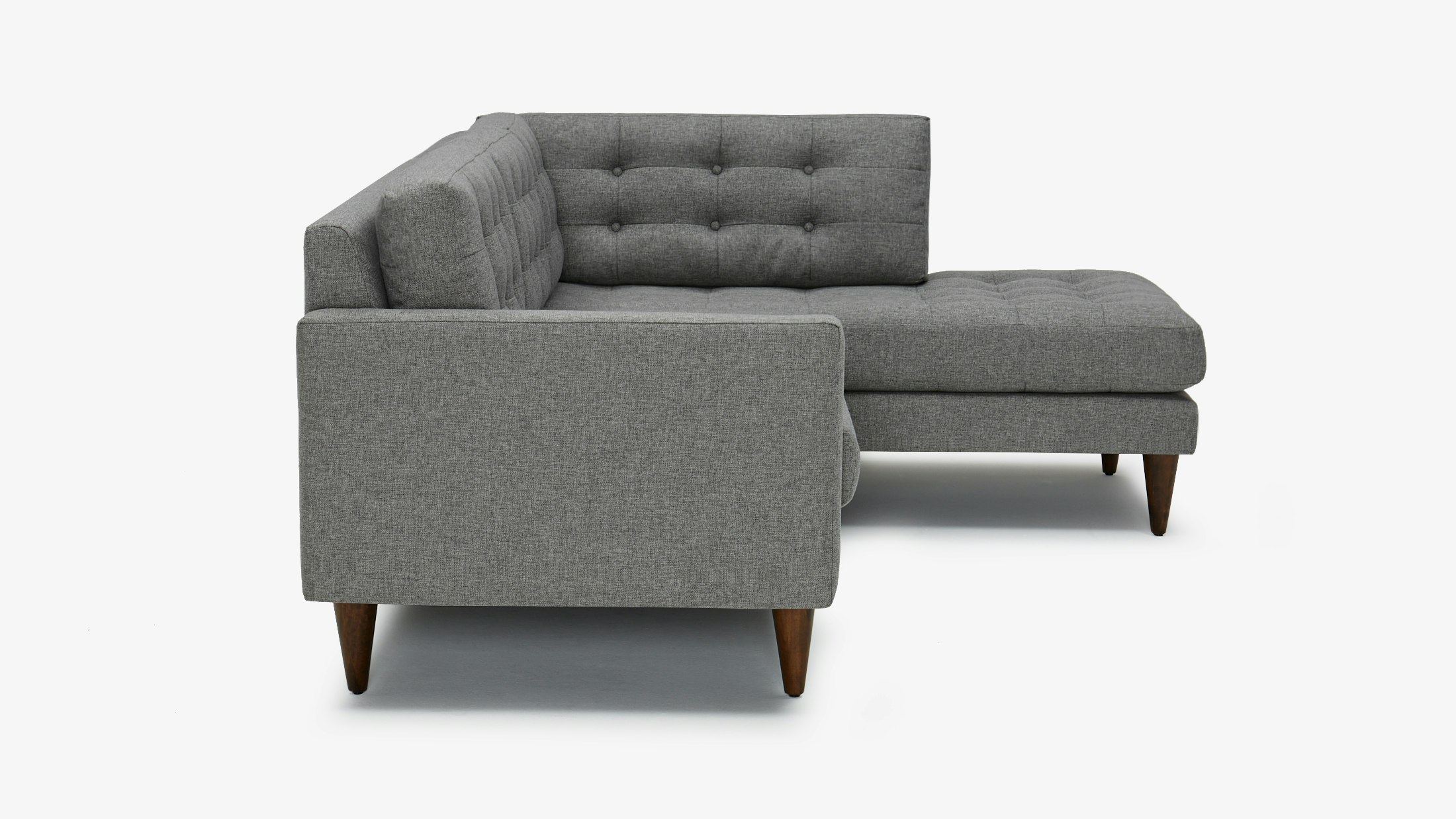 Eliot Apartment Bumper Sectional Taylor Felt Grey