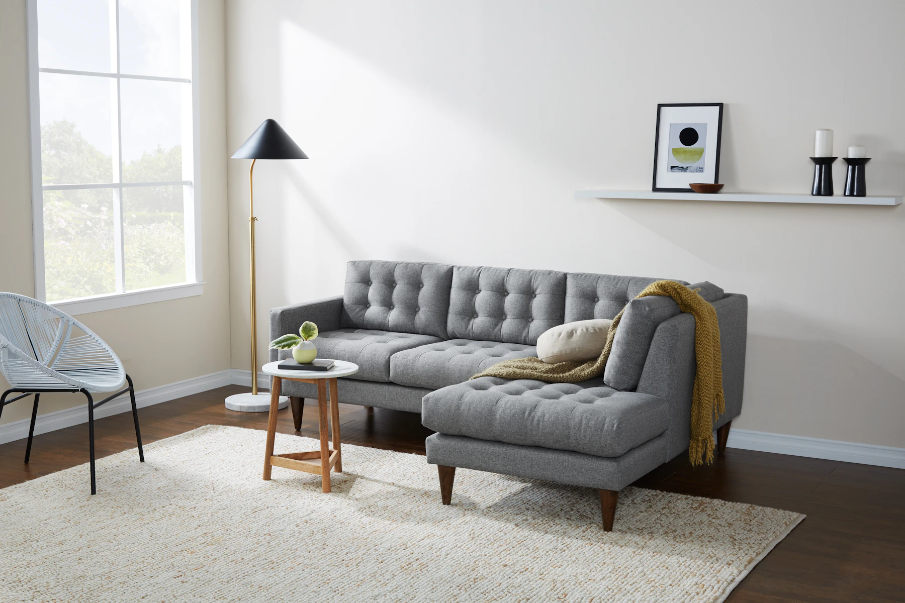 Eliot Apartment Sectional with Bumper