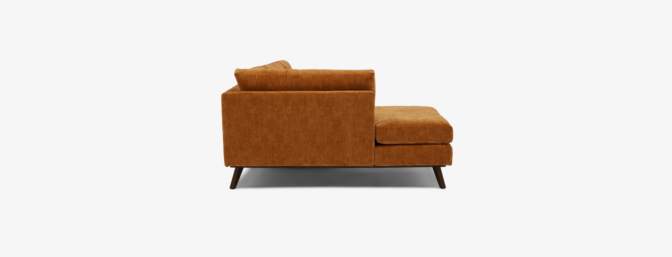 Hopson Apartment Sectional With Bumper Crave Ginger Tea
